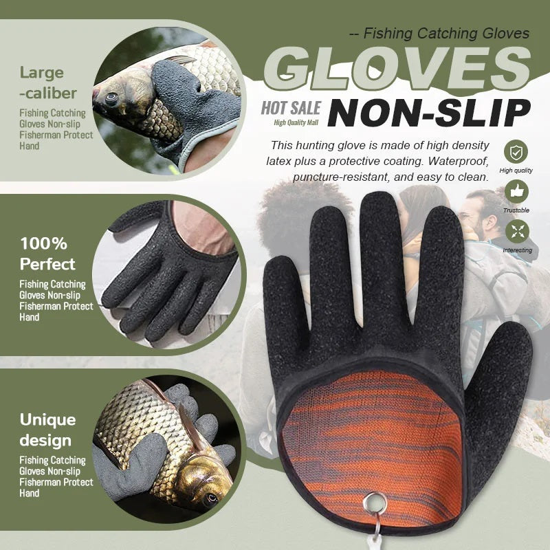 🎁Semi-Annual Sale-30% OFF🐠Fisherman Catching Fishing Non-Slip Protect Gloves