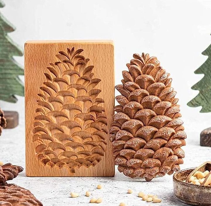 Premium Hand Carved Wooden Embossing Mold For DIY Cookies-Last day 49% off