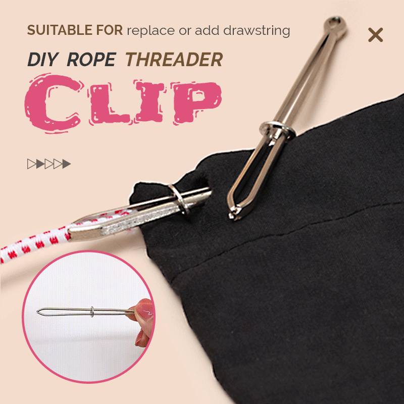 🔥 Last Day 49% OFF🔥 - DIY Rope Threader Clip(🔥🔥BUY 2 SETS GET 2 FREE/8PCS)