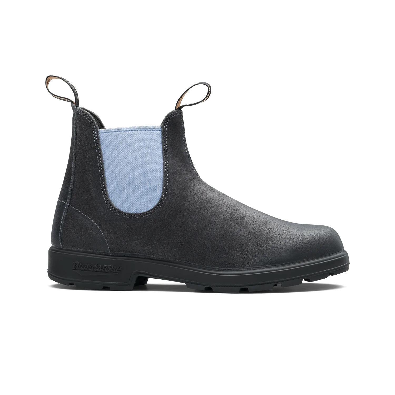 Blundstone 2209 - Original Steel Grey Waxy Suede with Pale Denim Elastic