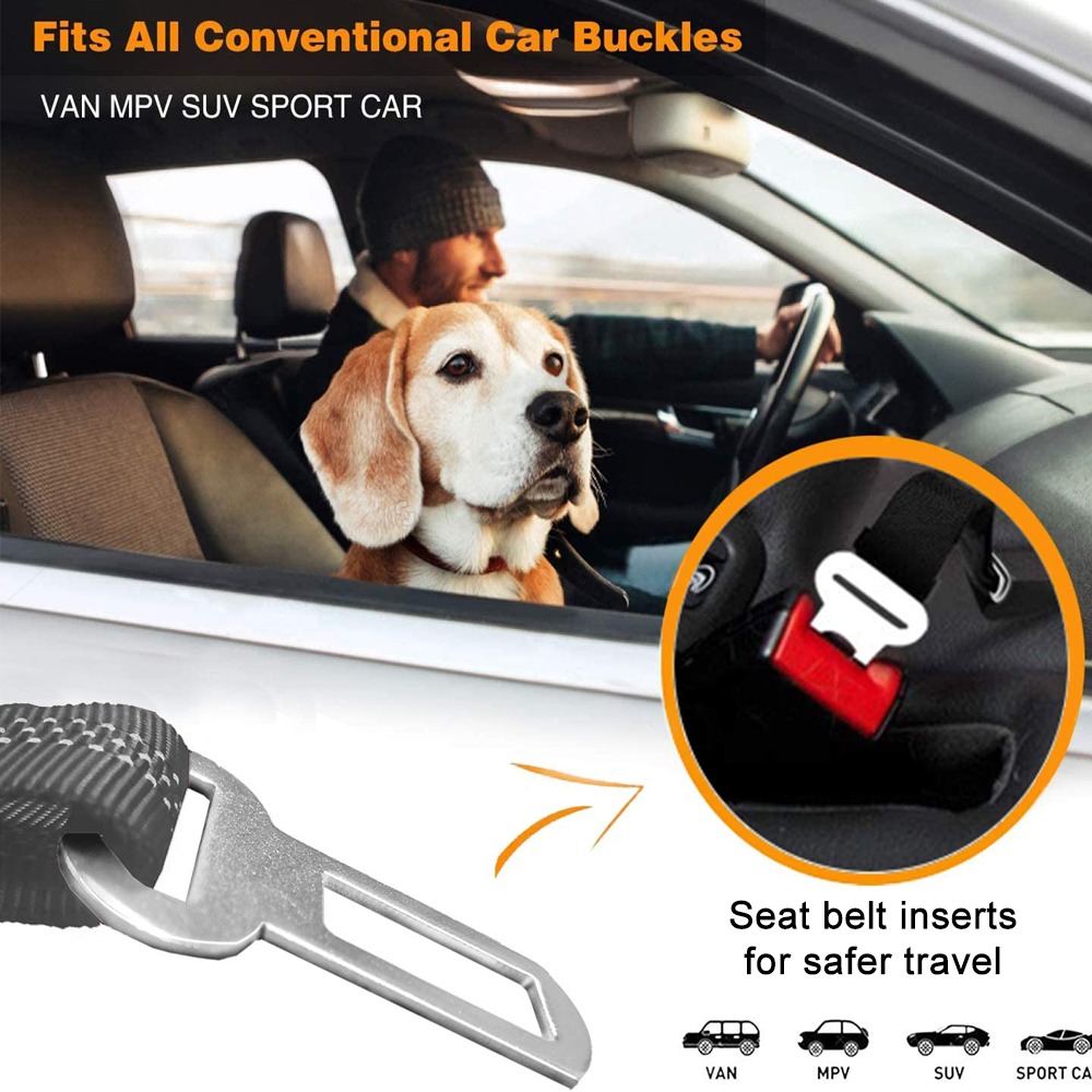 (🎄Early Christmas Sale - 49% OFF) Belt for Dogs with Elastic Bungee Buffer - Buy 2 Get 1 Free Today