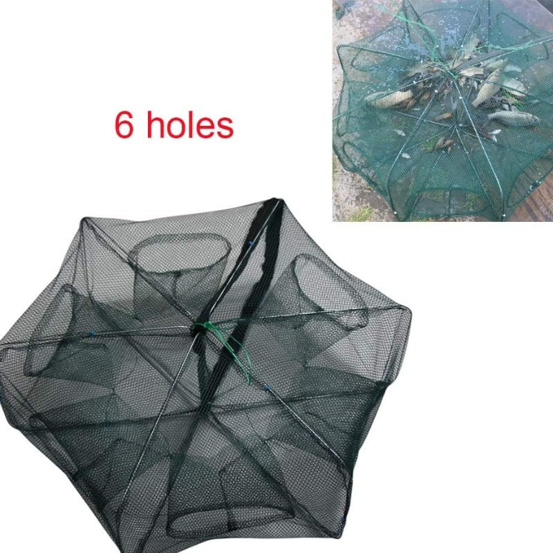 🎁Semi-Annual Sale-50% OFF🐠Automatic Folding Hexagon 6 Hole Fishing Net