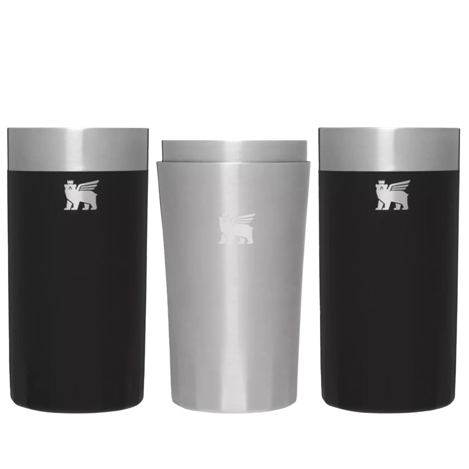 Lifted Spirits Prismatic Highball Glass + Craft Cocktail Shaker Set | 12 OZ