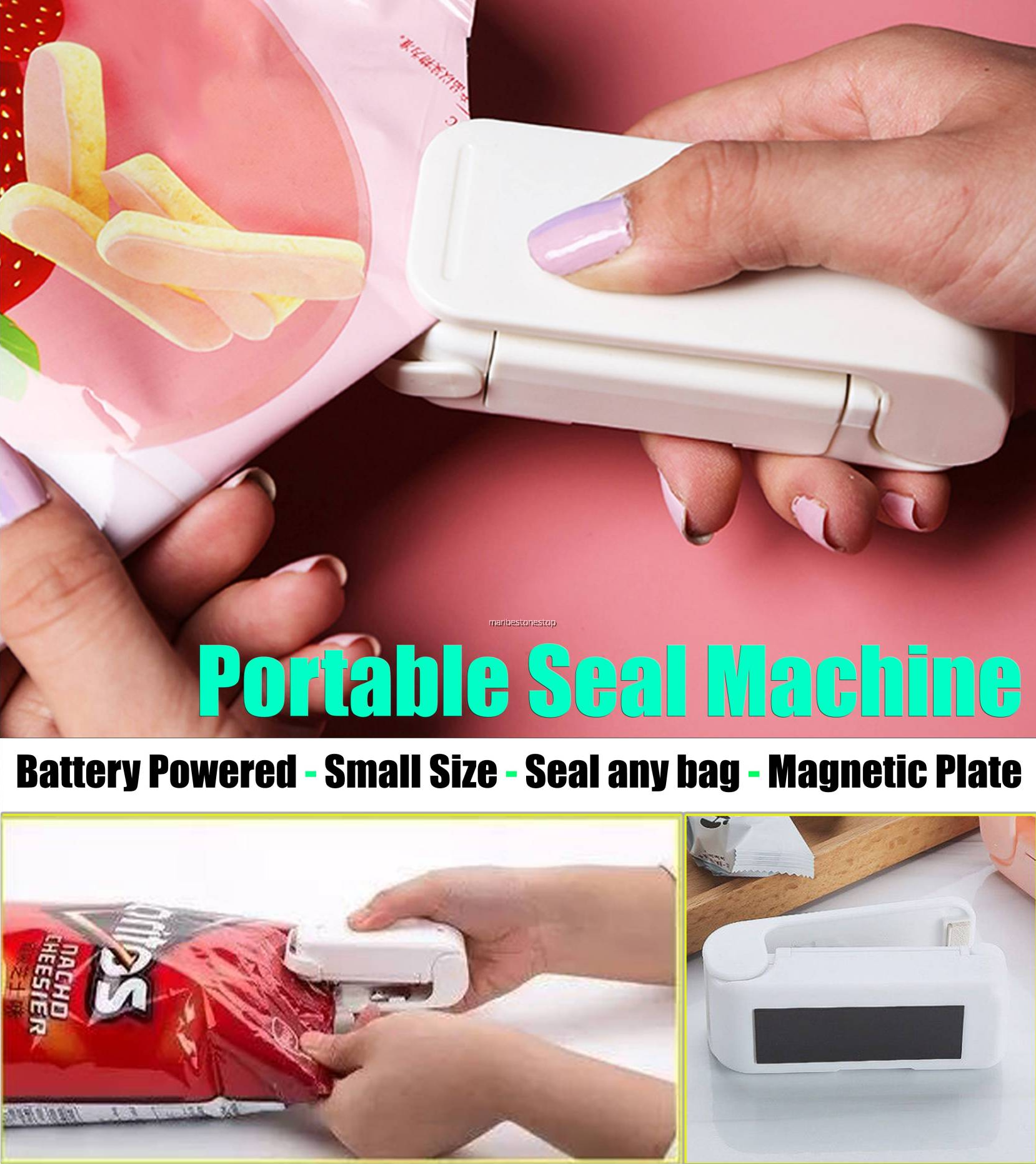 (🌲Early Christmas Sale- SAVE 48% OFF) Portable Mini Sealing Machine (BUY 3 GET 2 FREE NOW)