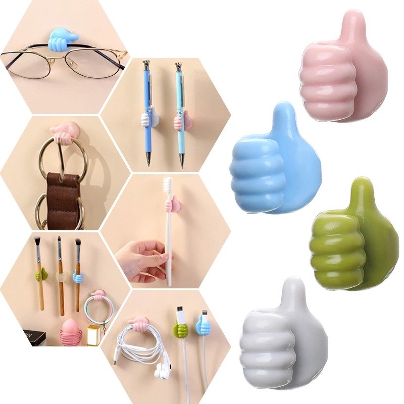 (🔥LAST DAY PROMOTION - SAVE 49% OFF) 10Pcs Creative Thumbs Up Shape Wall Hook