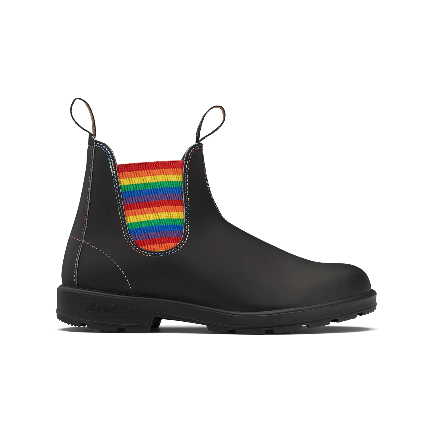 Blundstone 2105 - Original Black with Rainbow Elastic and Contrast Stitching