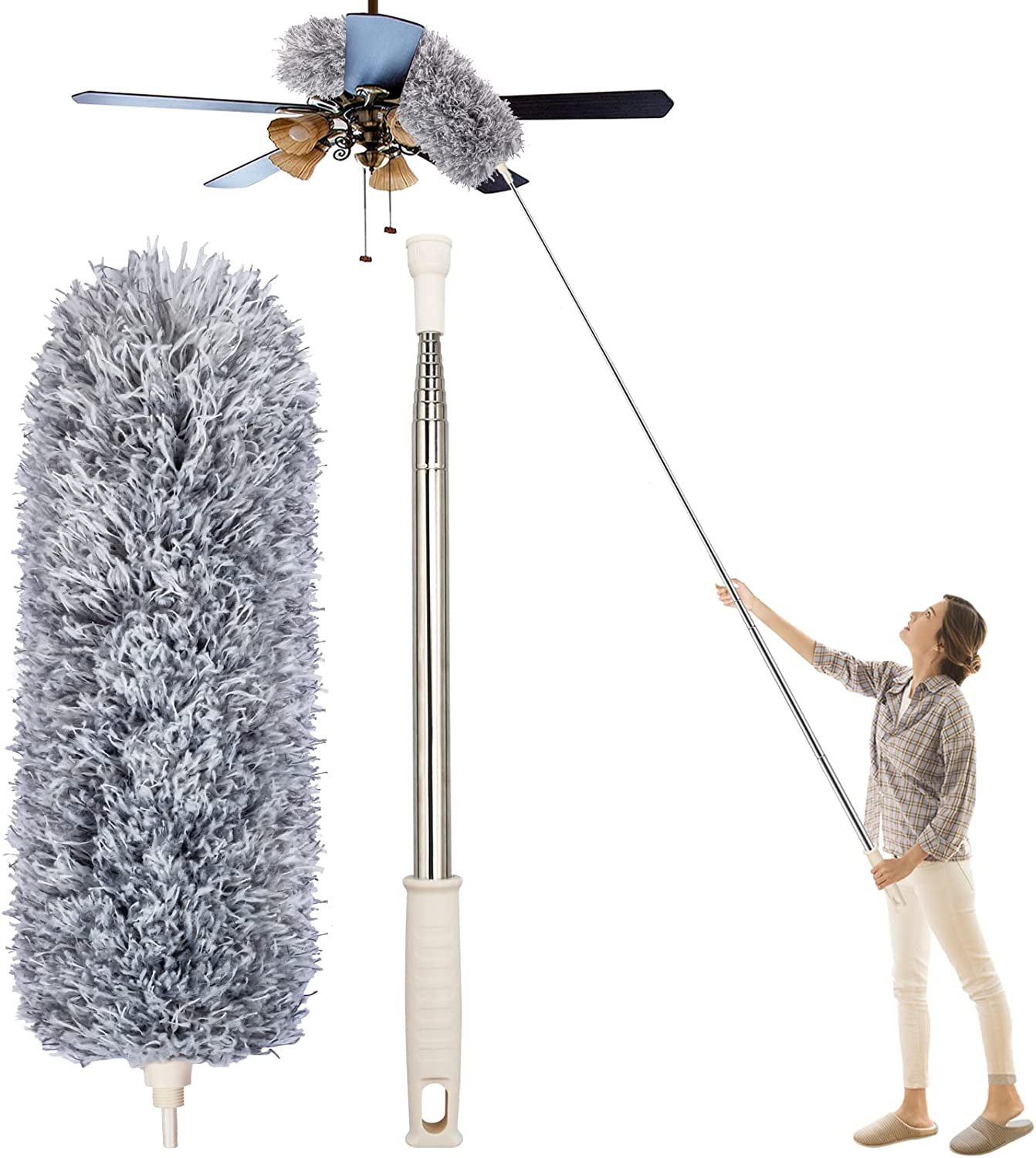 🔥Clearance Sale-49% OFF🔥Retractable Washable Curved Microfiber Duster(BUY 2 FREE SHIPPING)