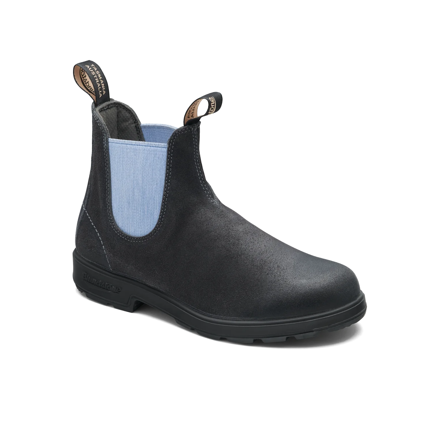 Blundstone 2209 - Original Steel Grey Waxy Suede with Pale Denim Elastic