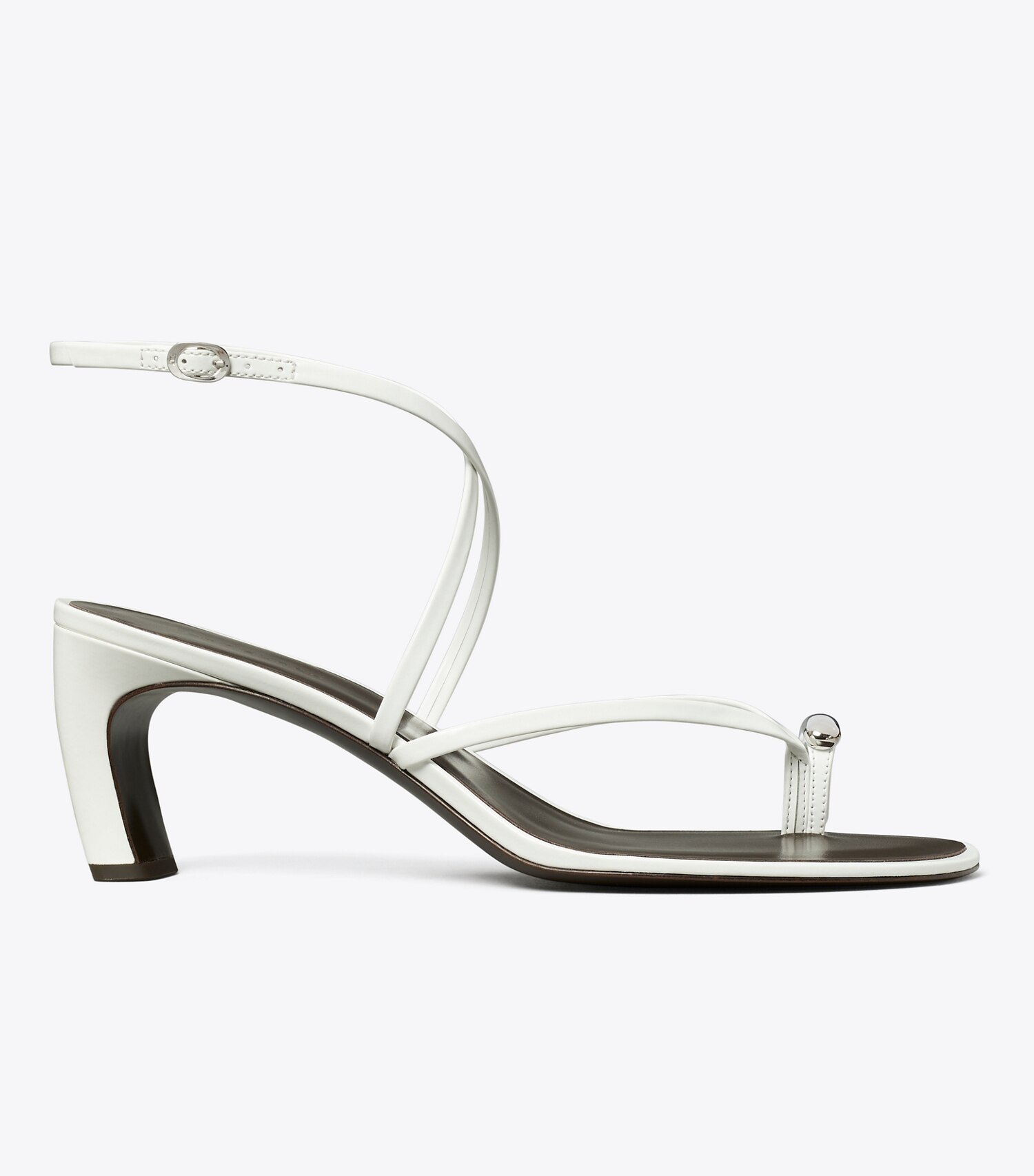 Pierced Multi-Strap Heeled Sandal