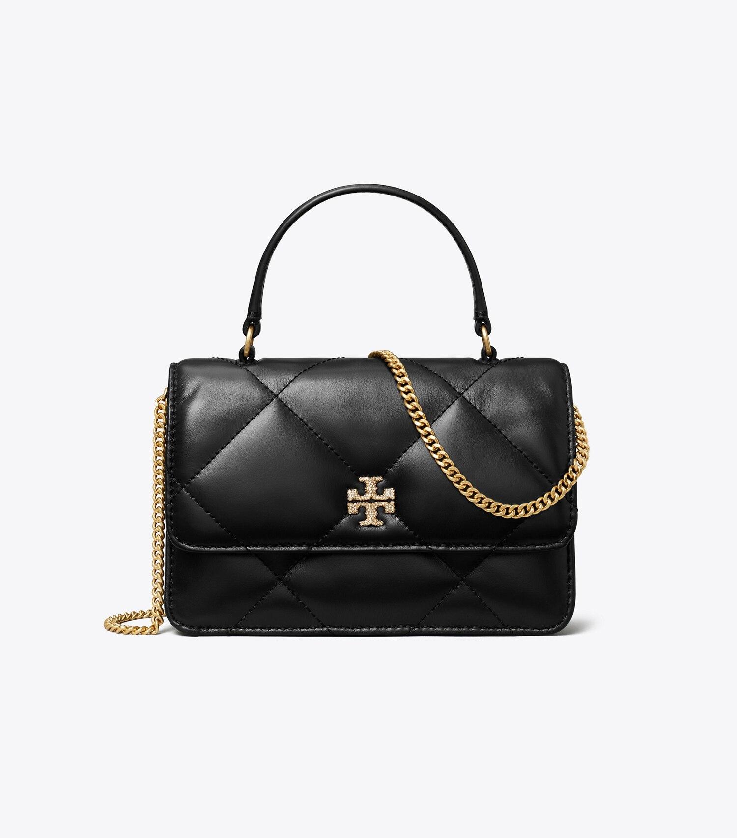 Mini Kira Diamond Quilt Pav�� Logo Top-Handle Crossbody