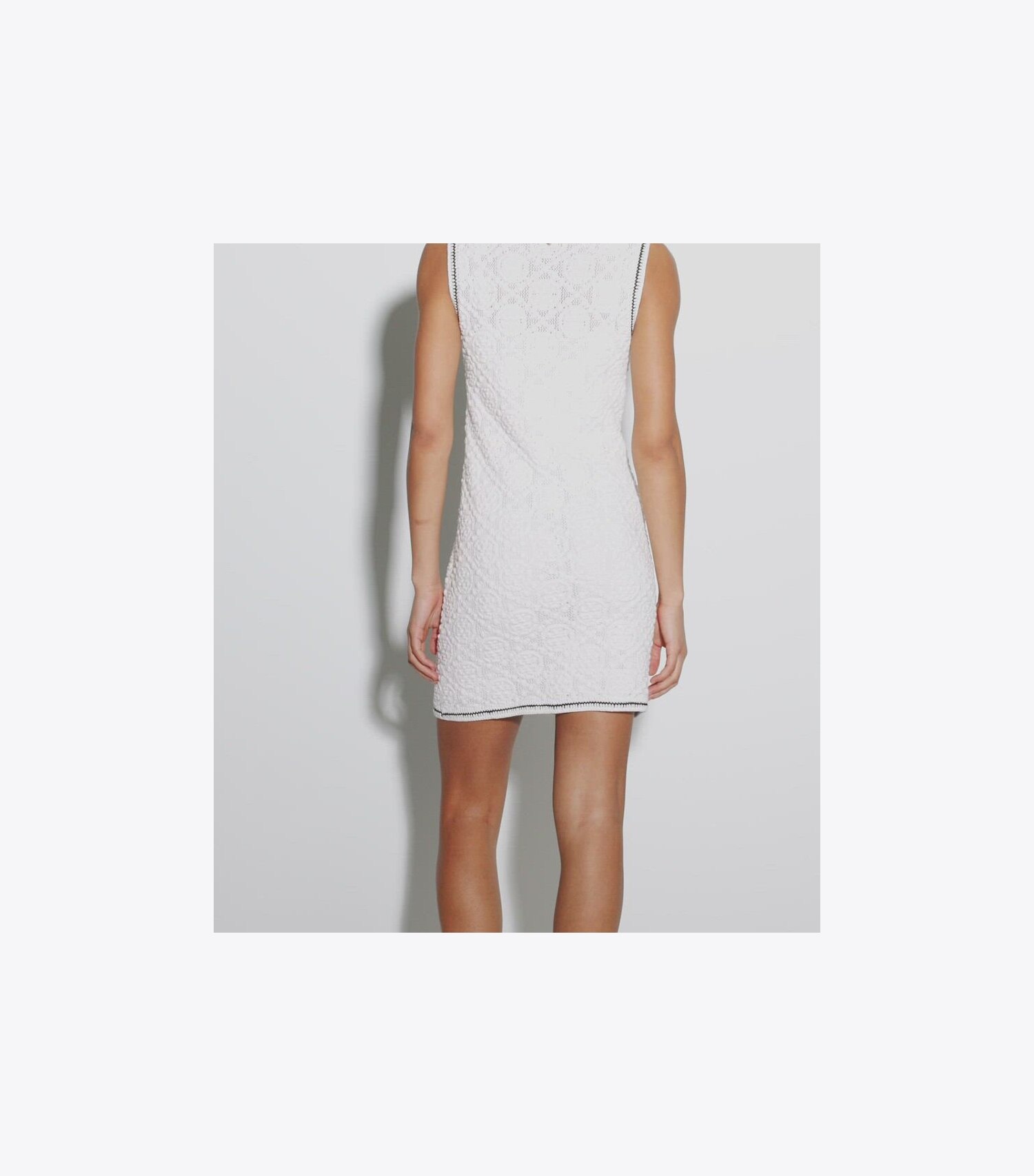 Cotton Pointelle Knitted Tank Dress