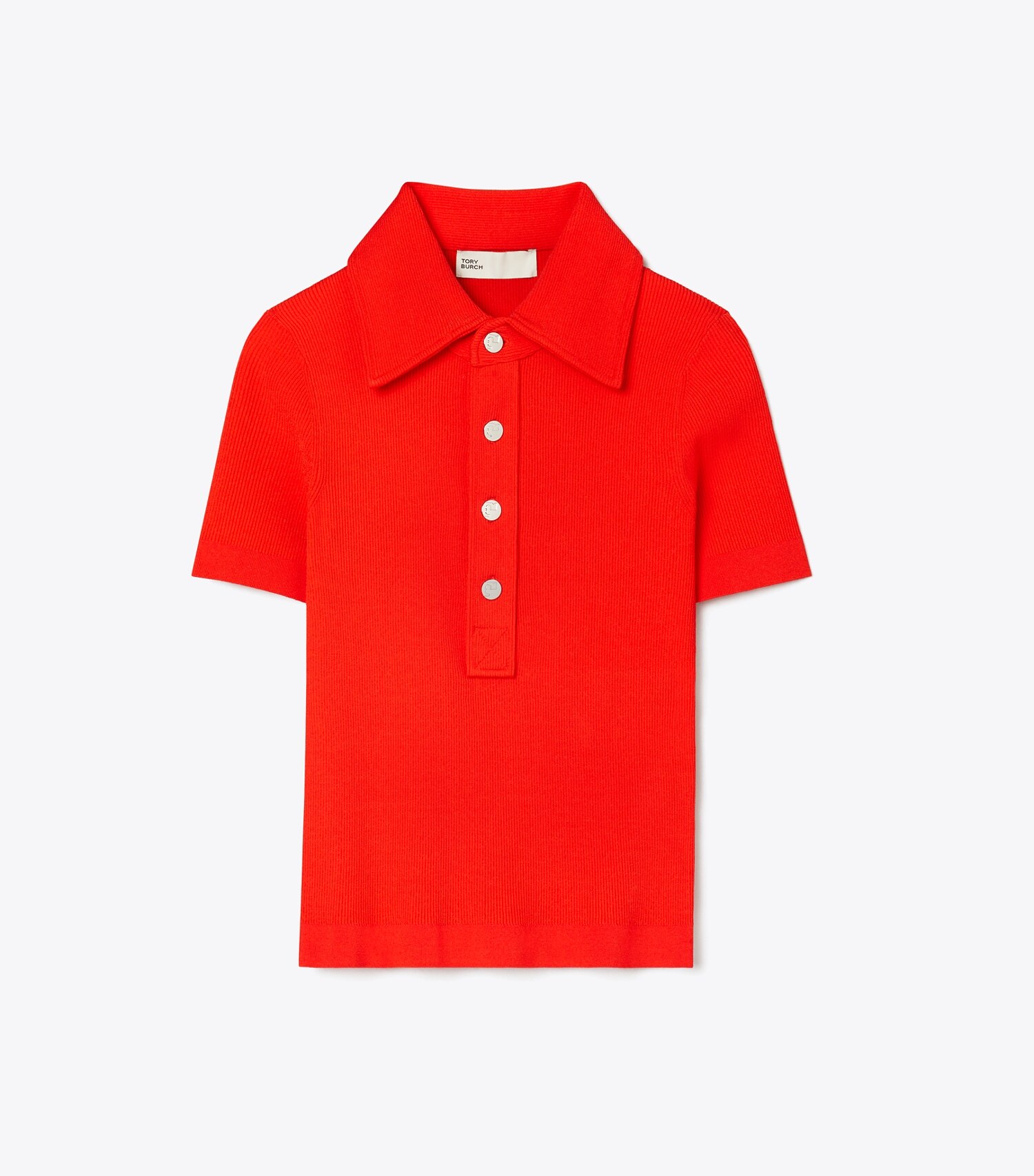 Viscose Ribbed Polo Sweater
