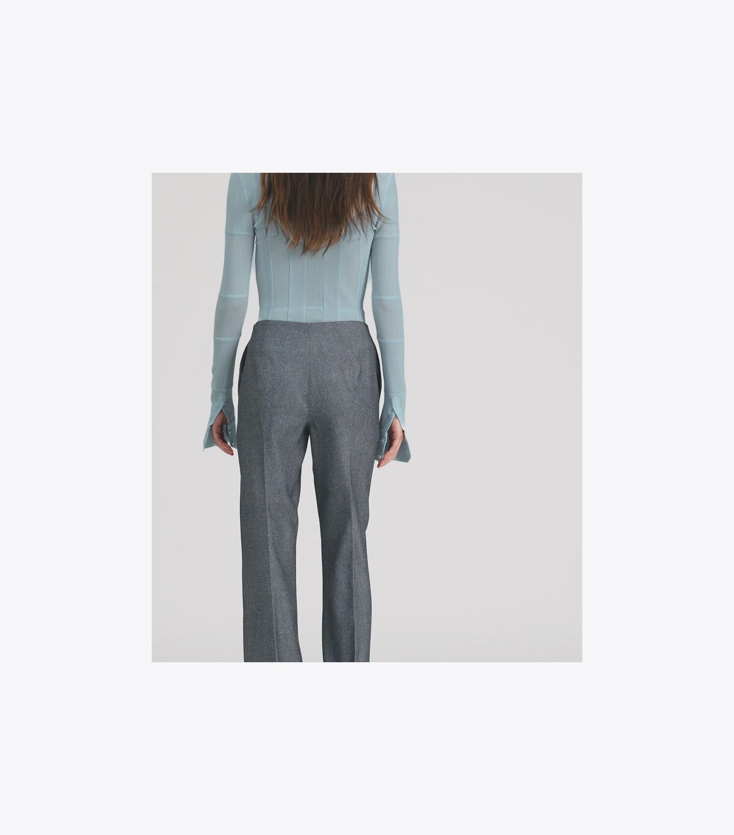 High-Waisted Wool Pants