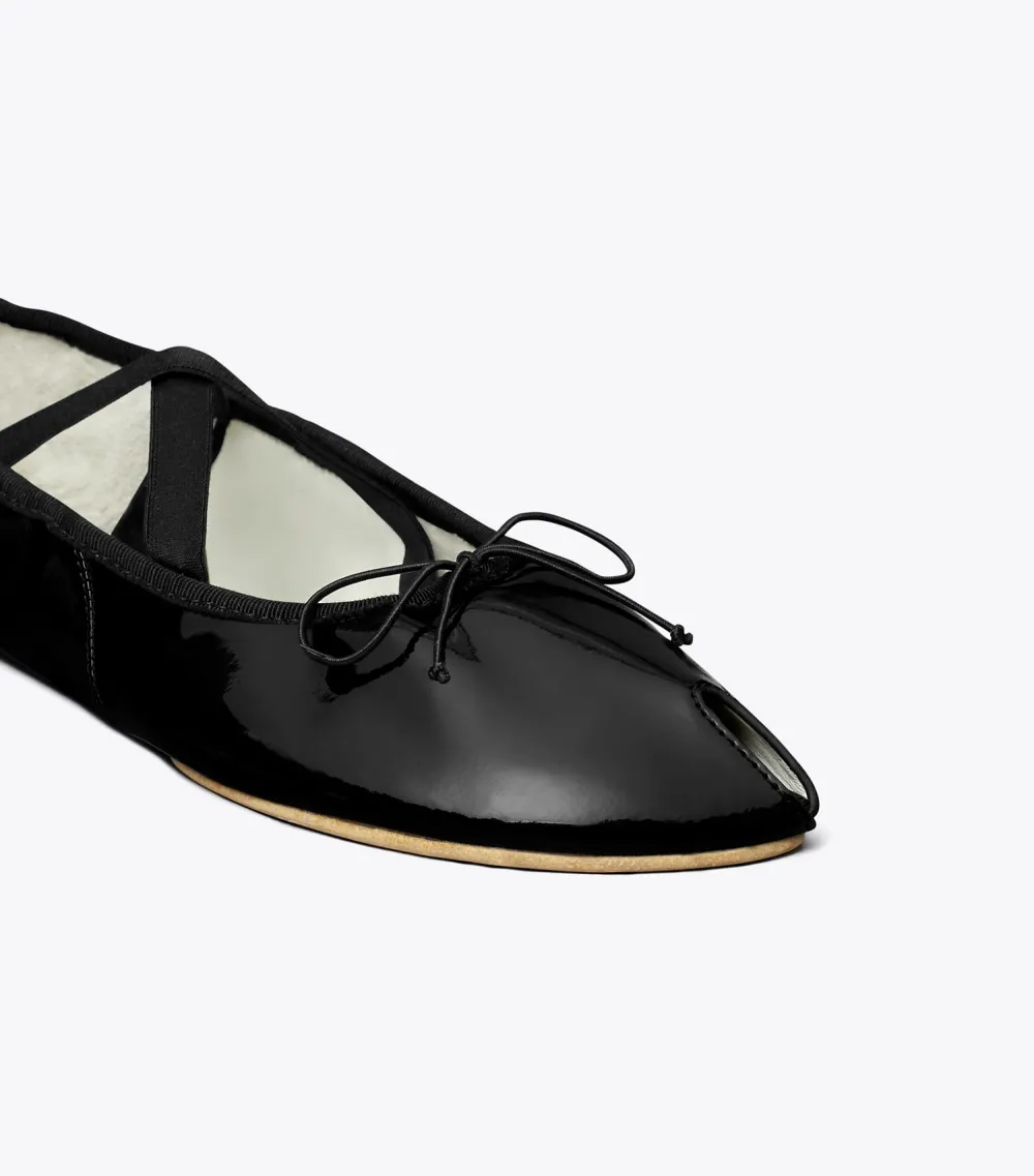 Peep-Toe Mary Jane Ballet