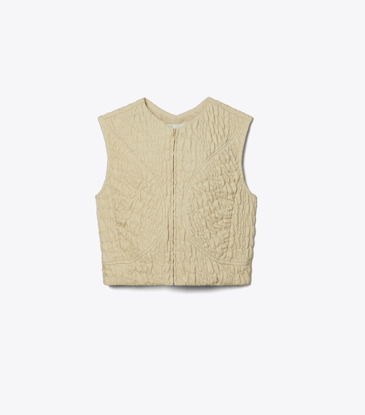 Cropped Wool Silk Top