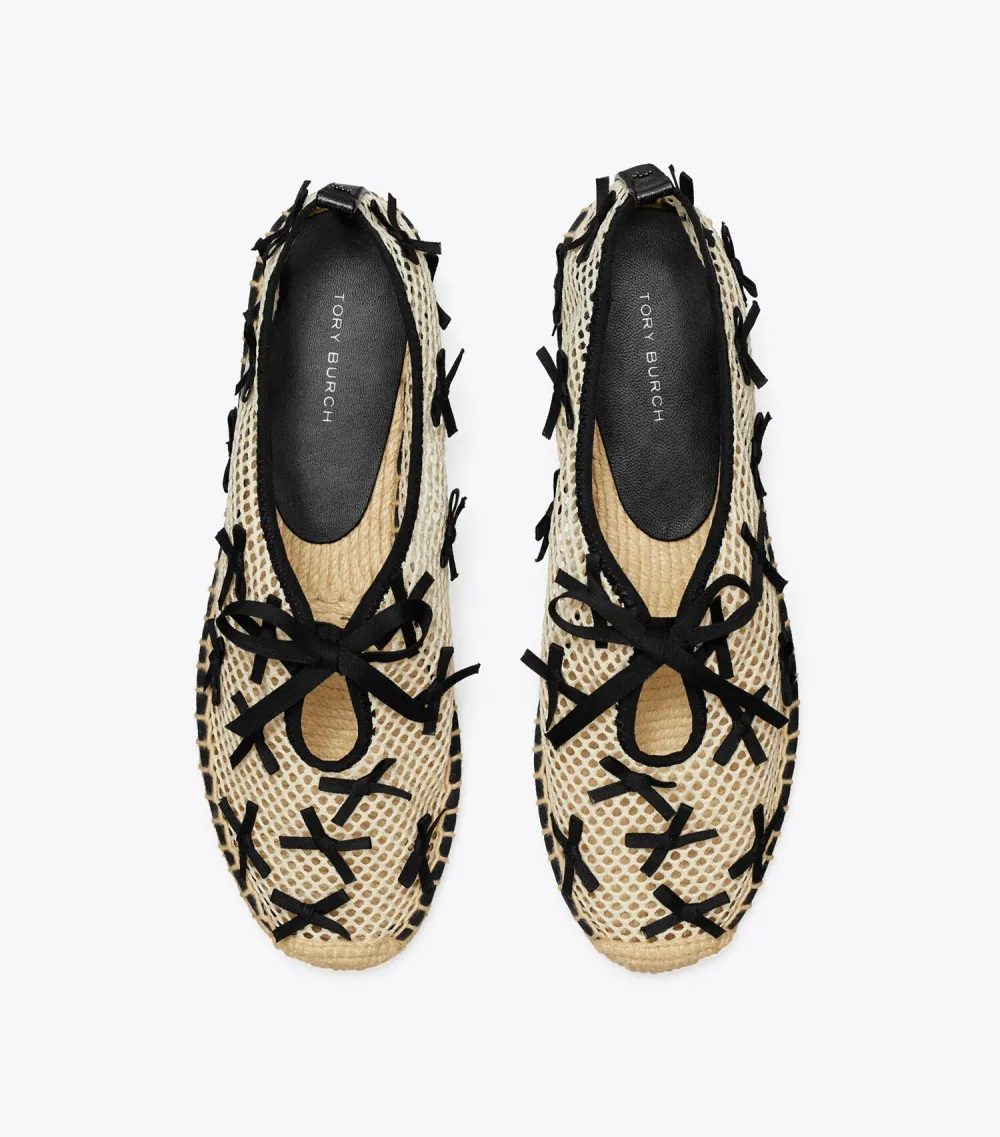 Mini Bow Mesh Espadrille