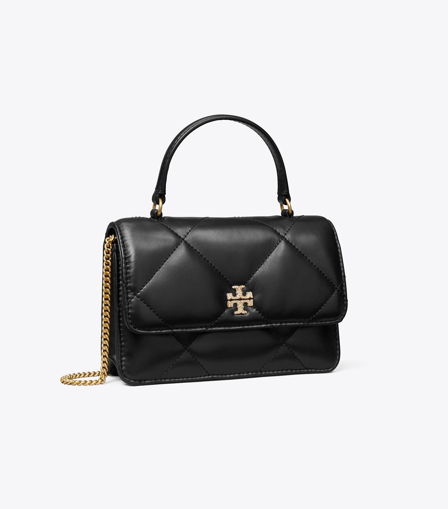 Mini Kira Diamond Quilt Pav�� Logo Top-Handle Crossbody