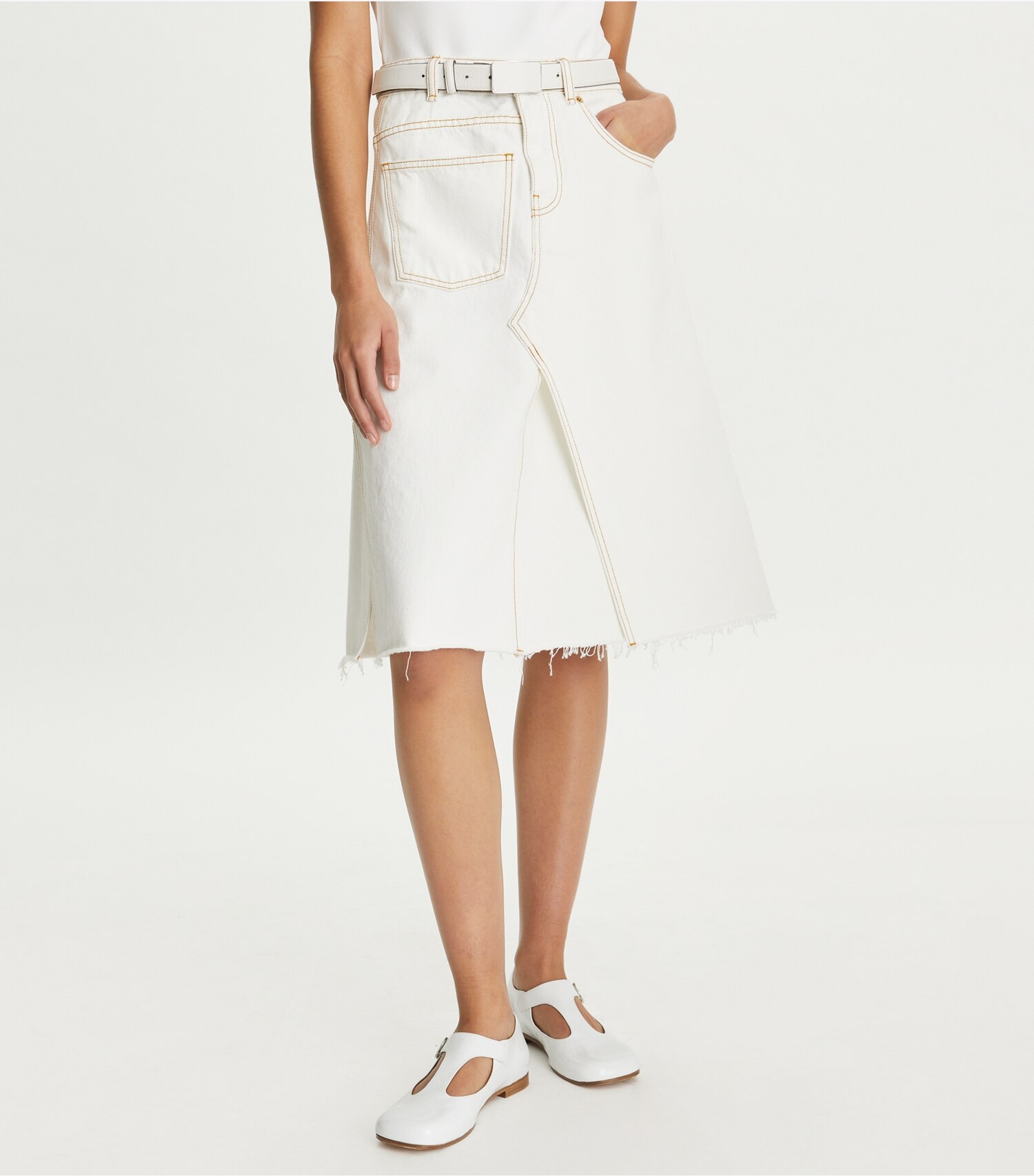 Denim Deconstructed Skirt