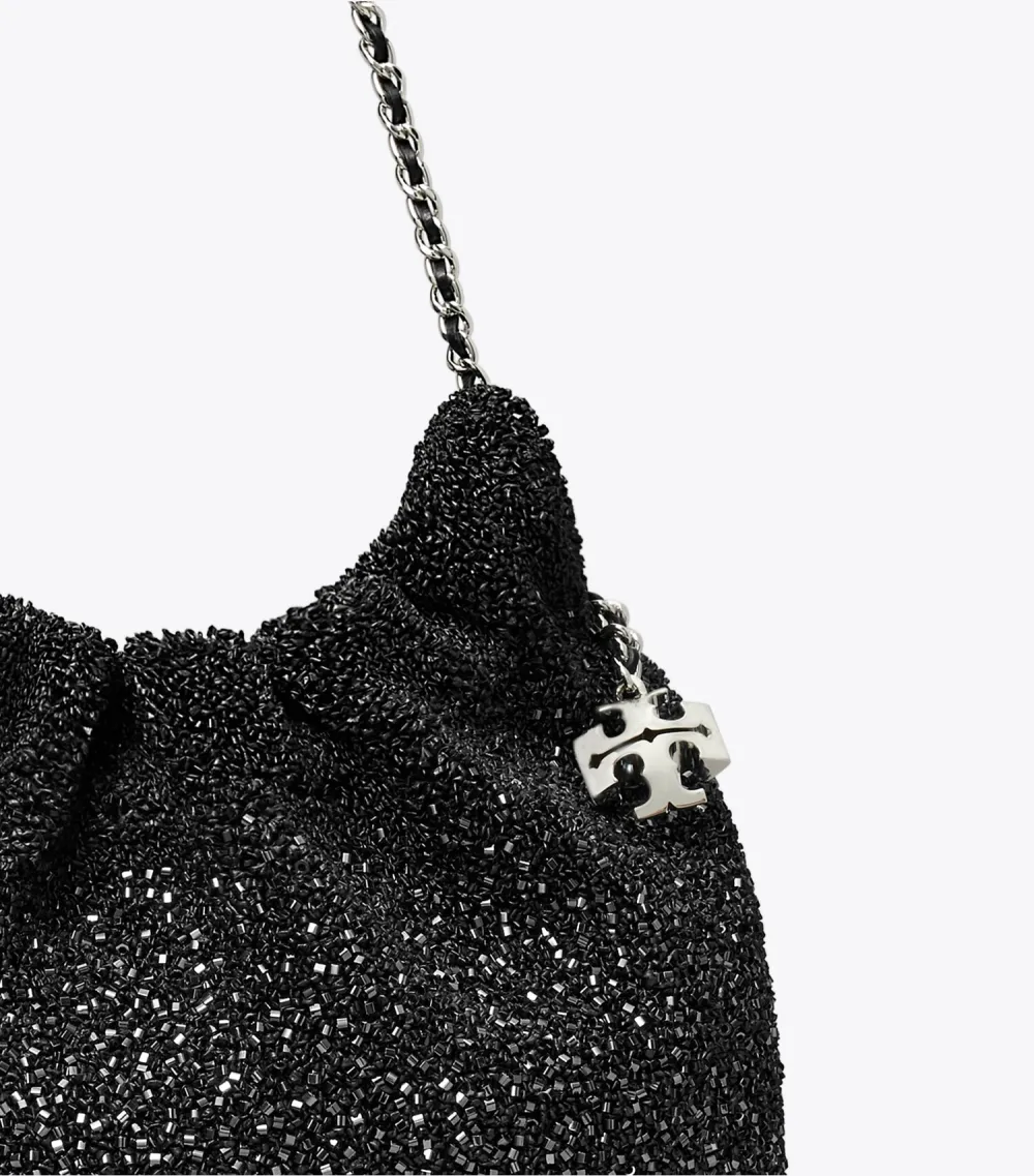 TB x BonBon Mini Fleming Embellished Hobo Bag