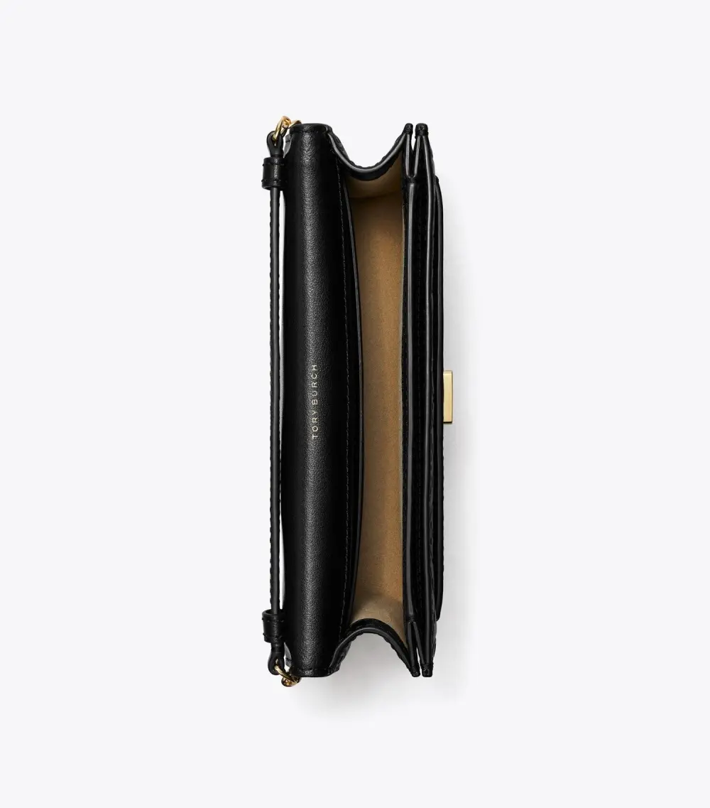 T Monogram Leather Crossbody