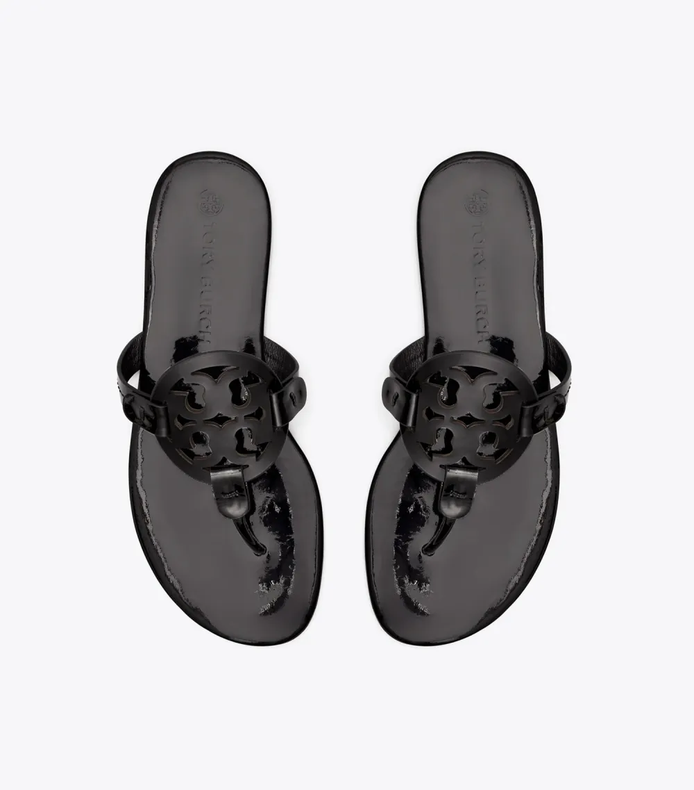 Miller Soft Patent Leather Sandal, Narrow