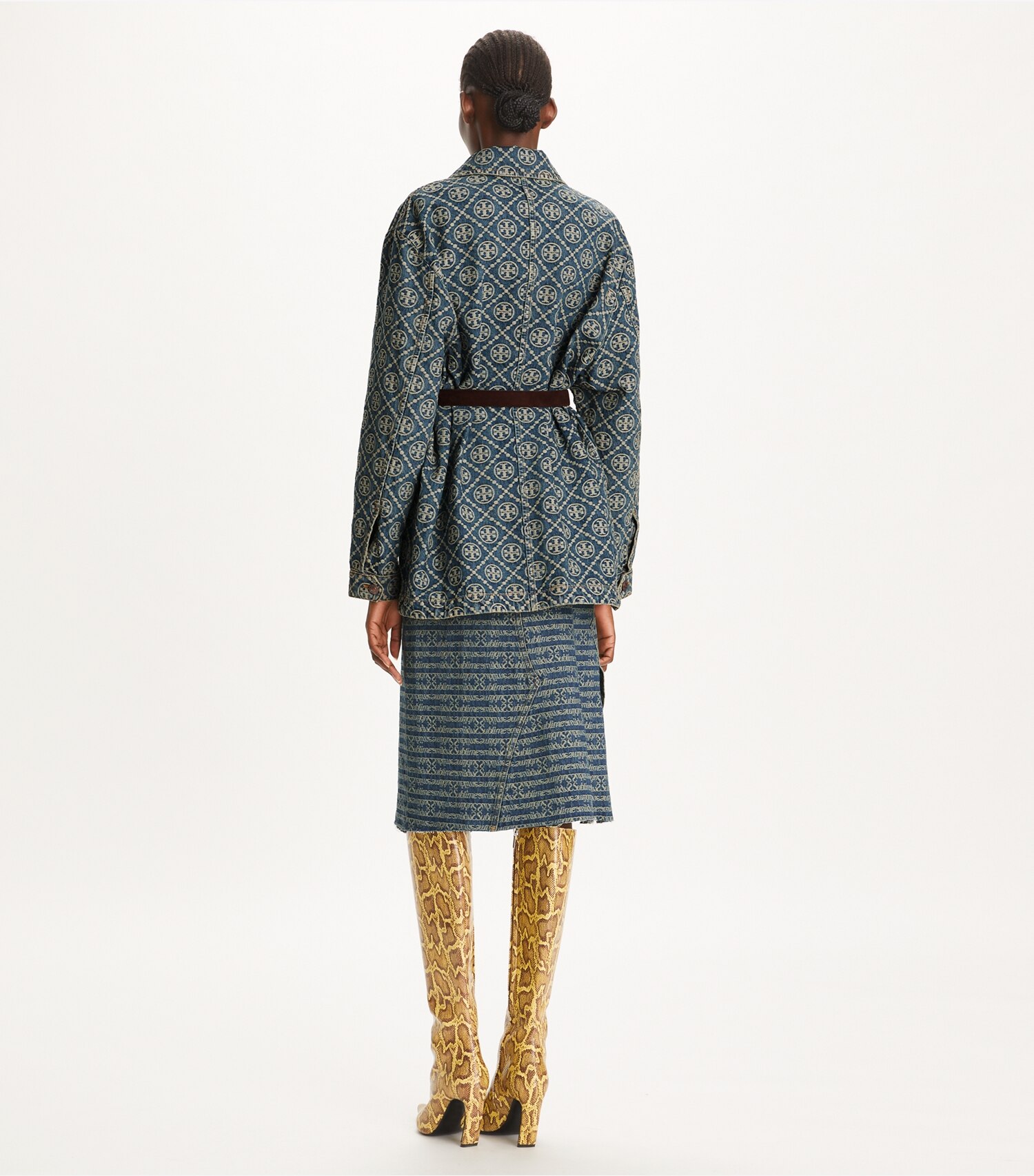 Deconstructed Denim Skirt