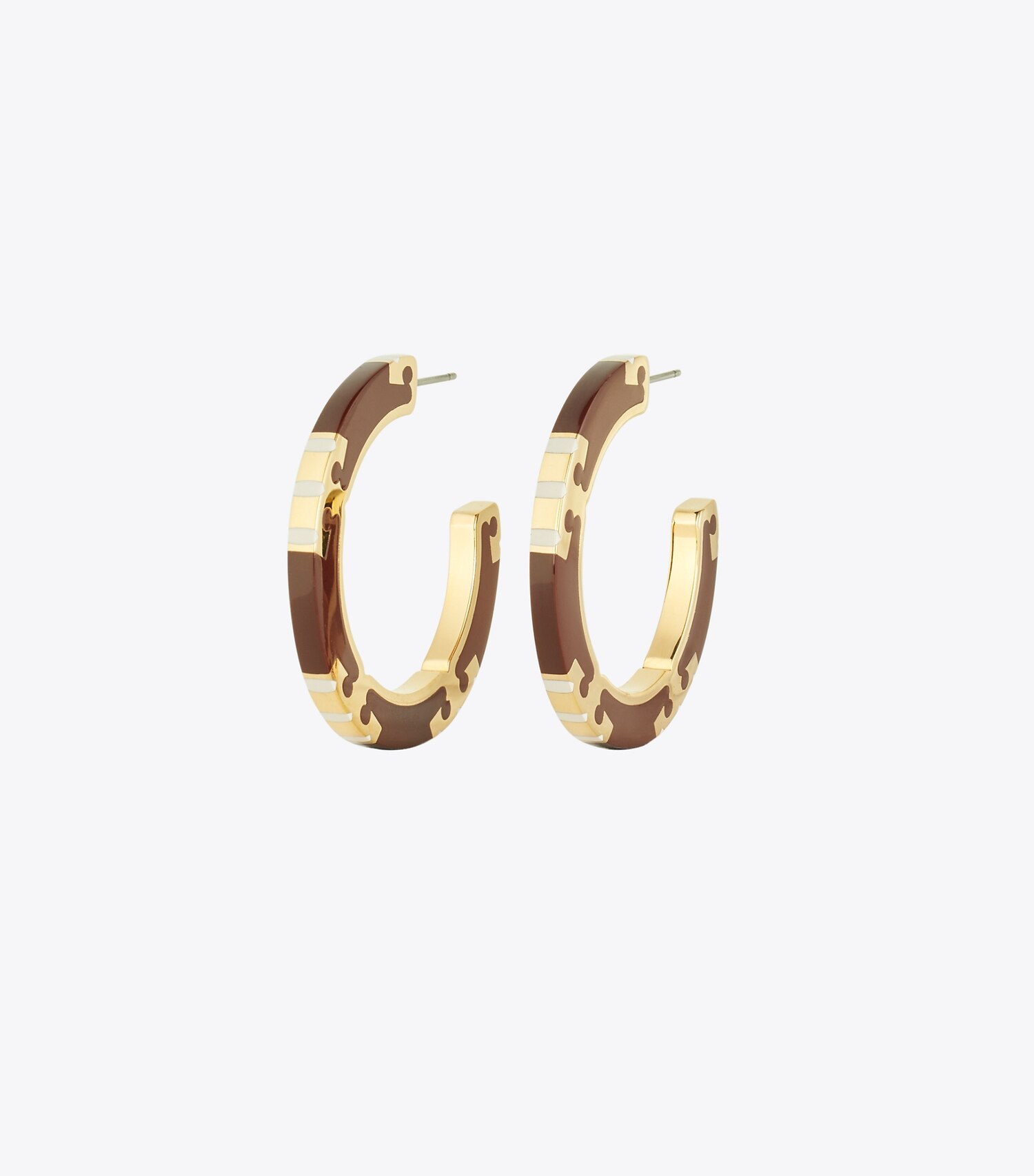 T Stripe Hoop Earrings