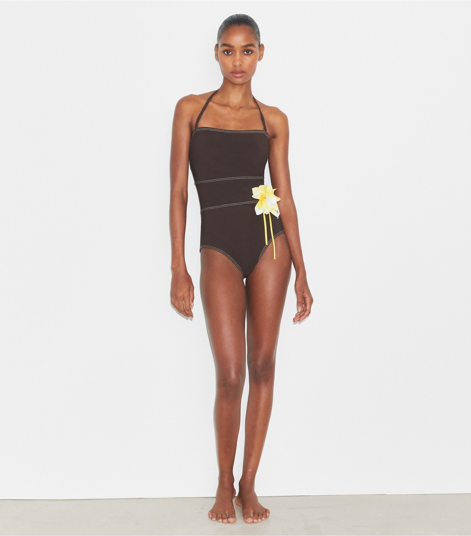 Flower Bandeau Swimsuit