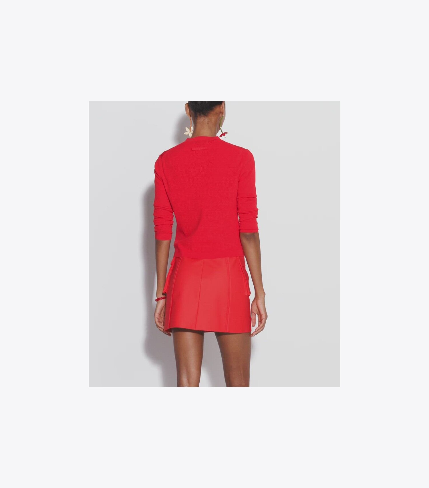 T Monogram Jacquard Cardigan