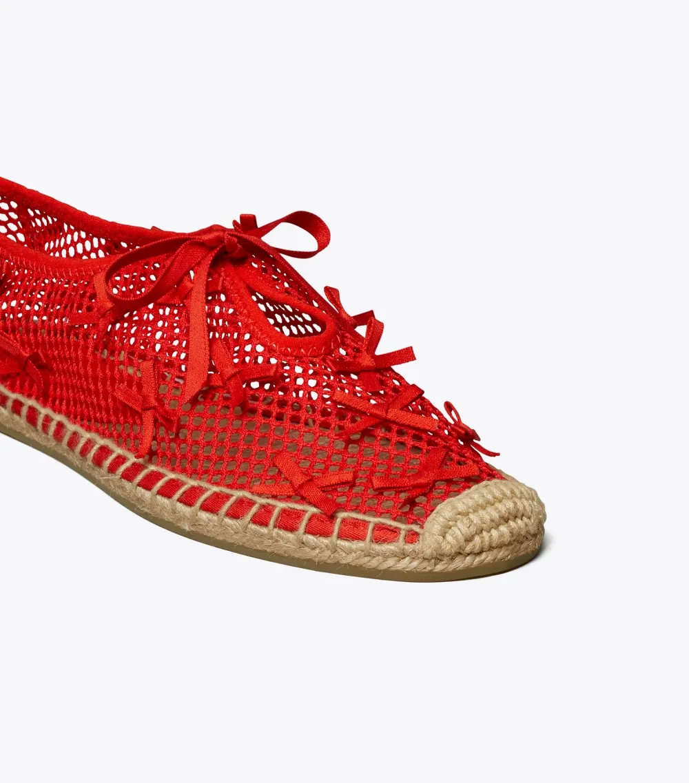Mini Bow Mesh Espadrille