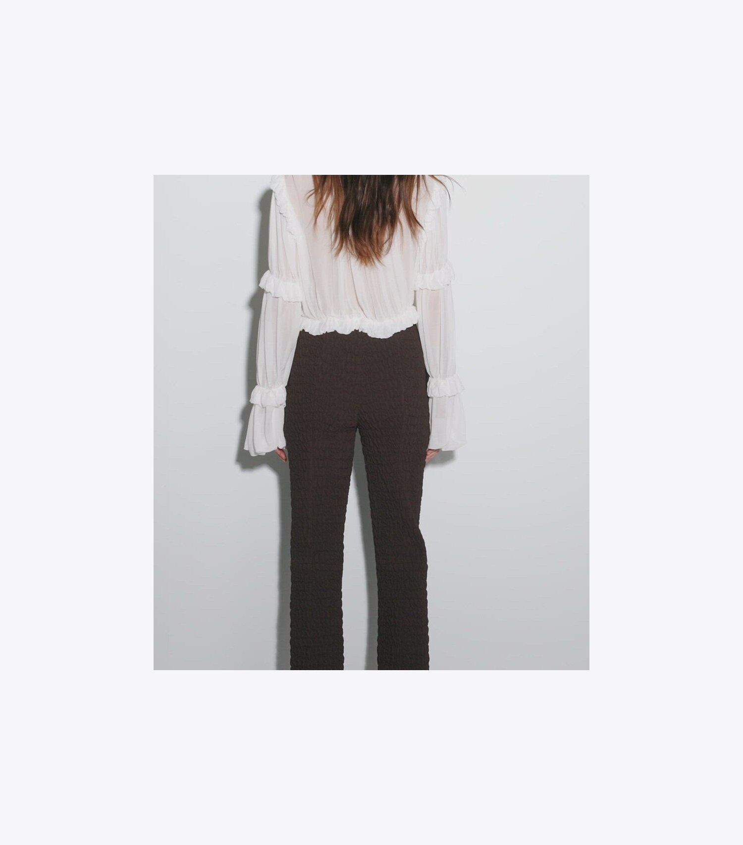 Slim Wool and Silk Pant