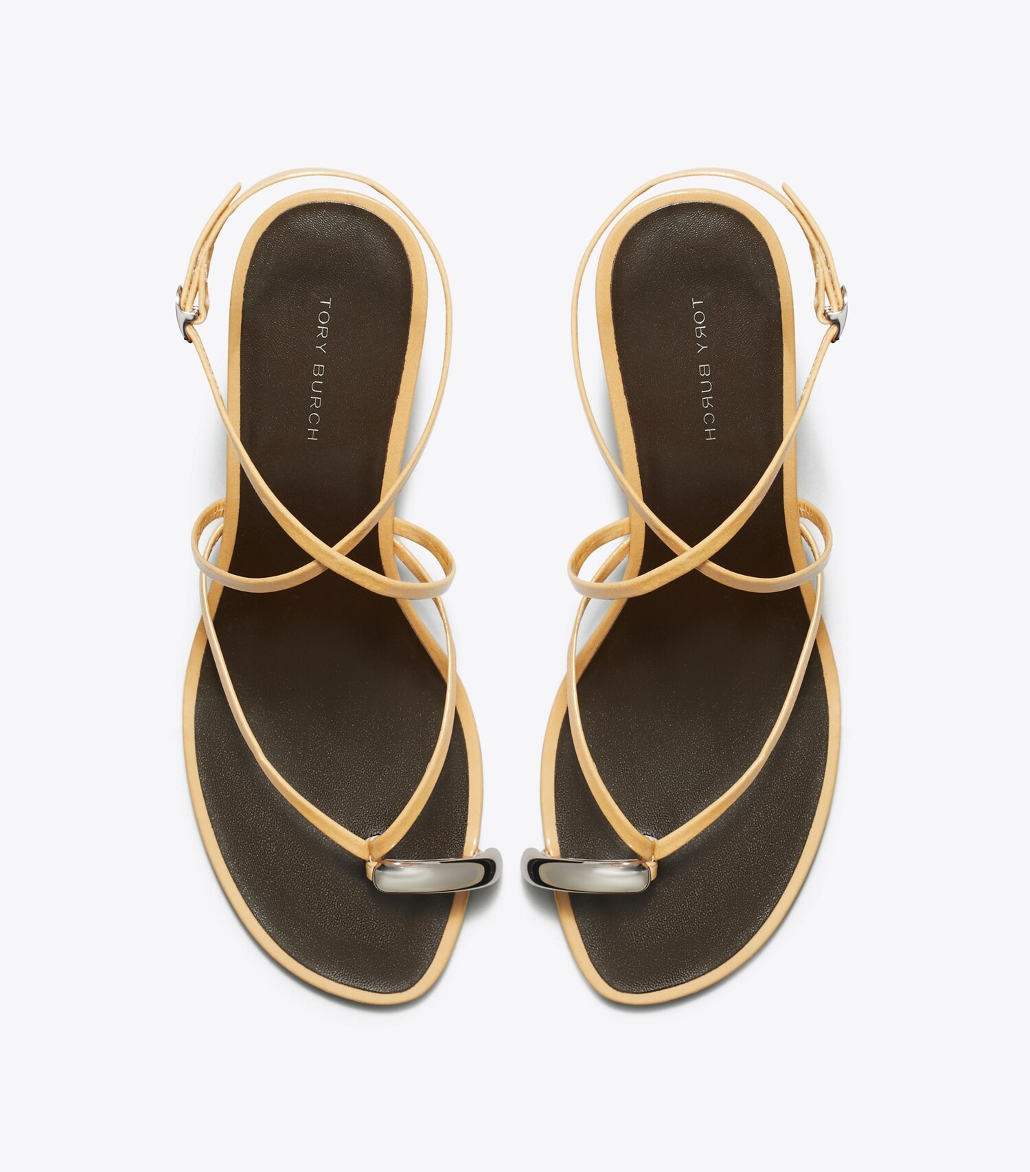 Pierced Multi-Strap Heeled Sandal