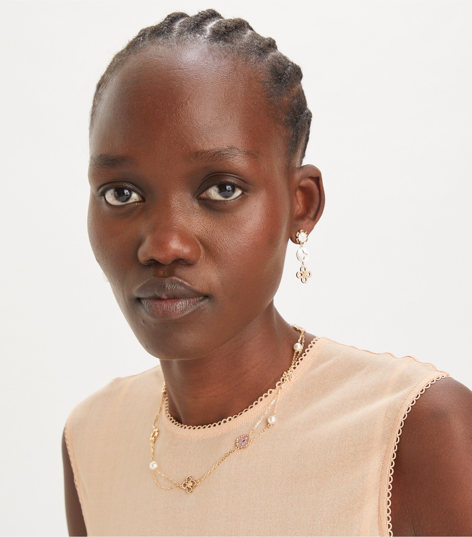 Kira Clover Layered Necklace