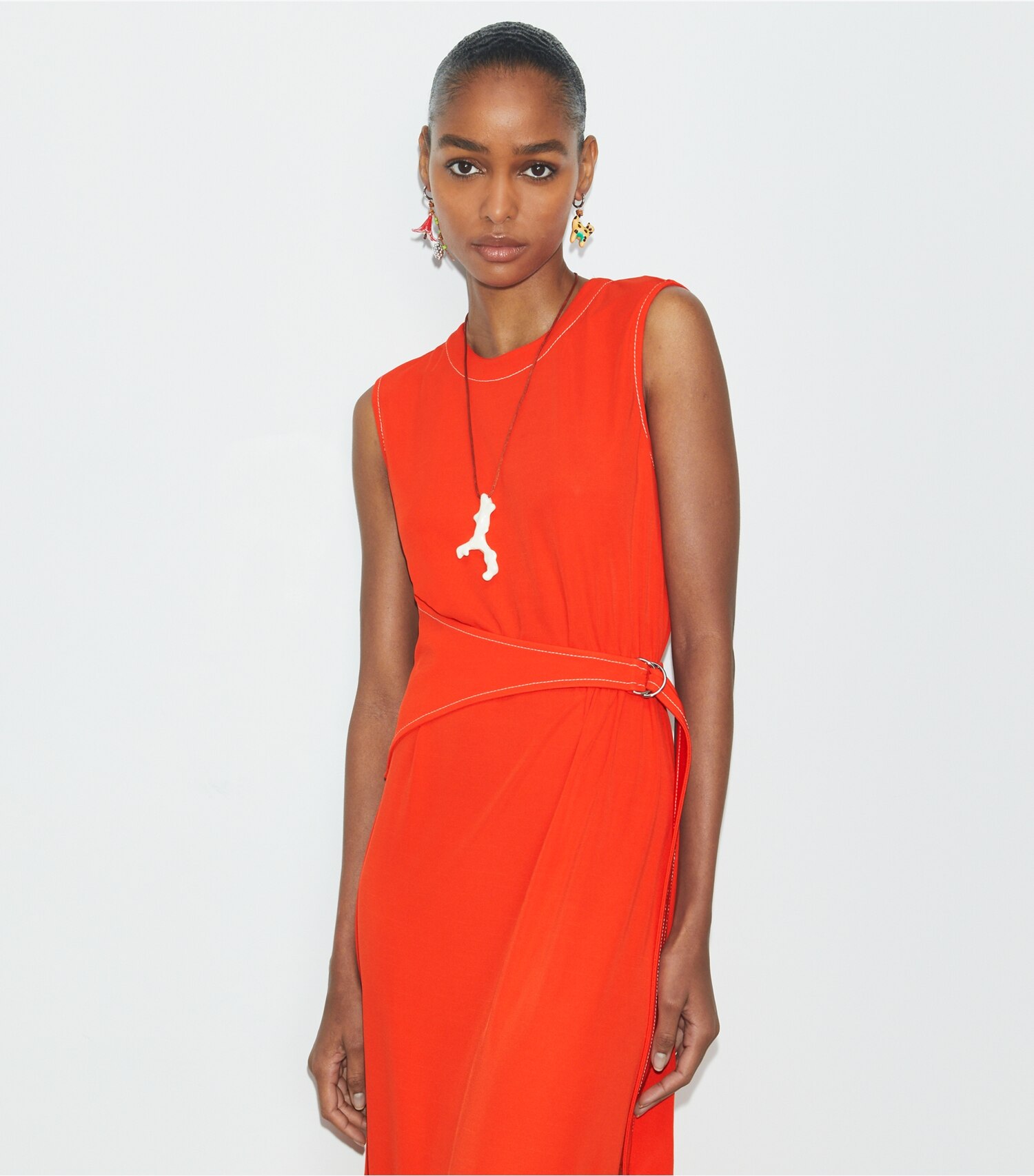 Belted Jersey Dress