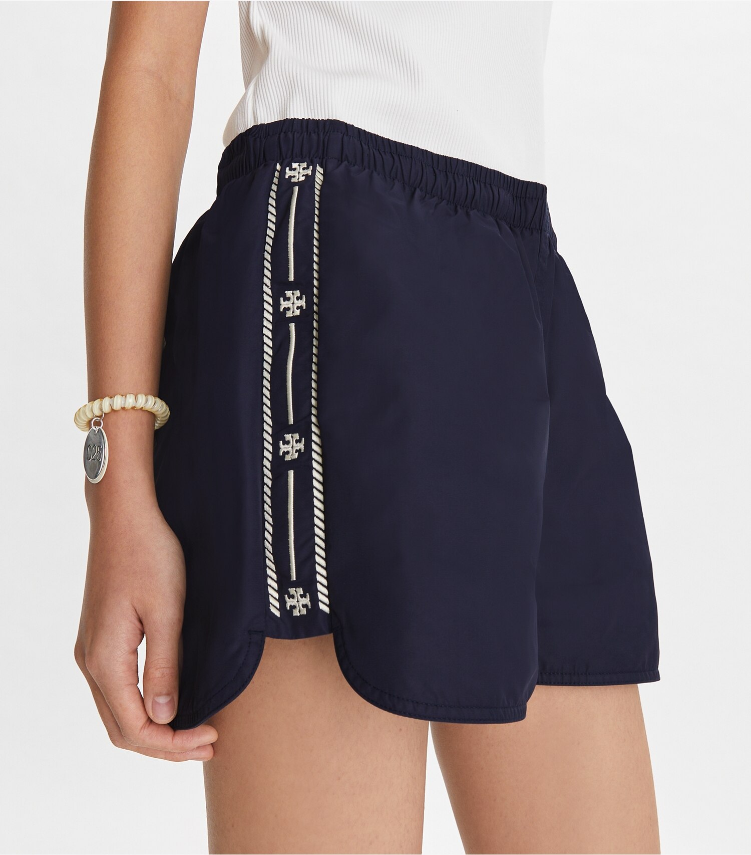 Embroidered Logo Nylon Short