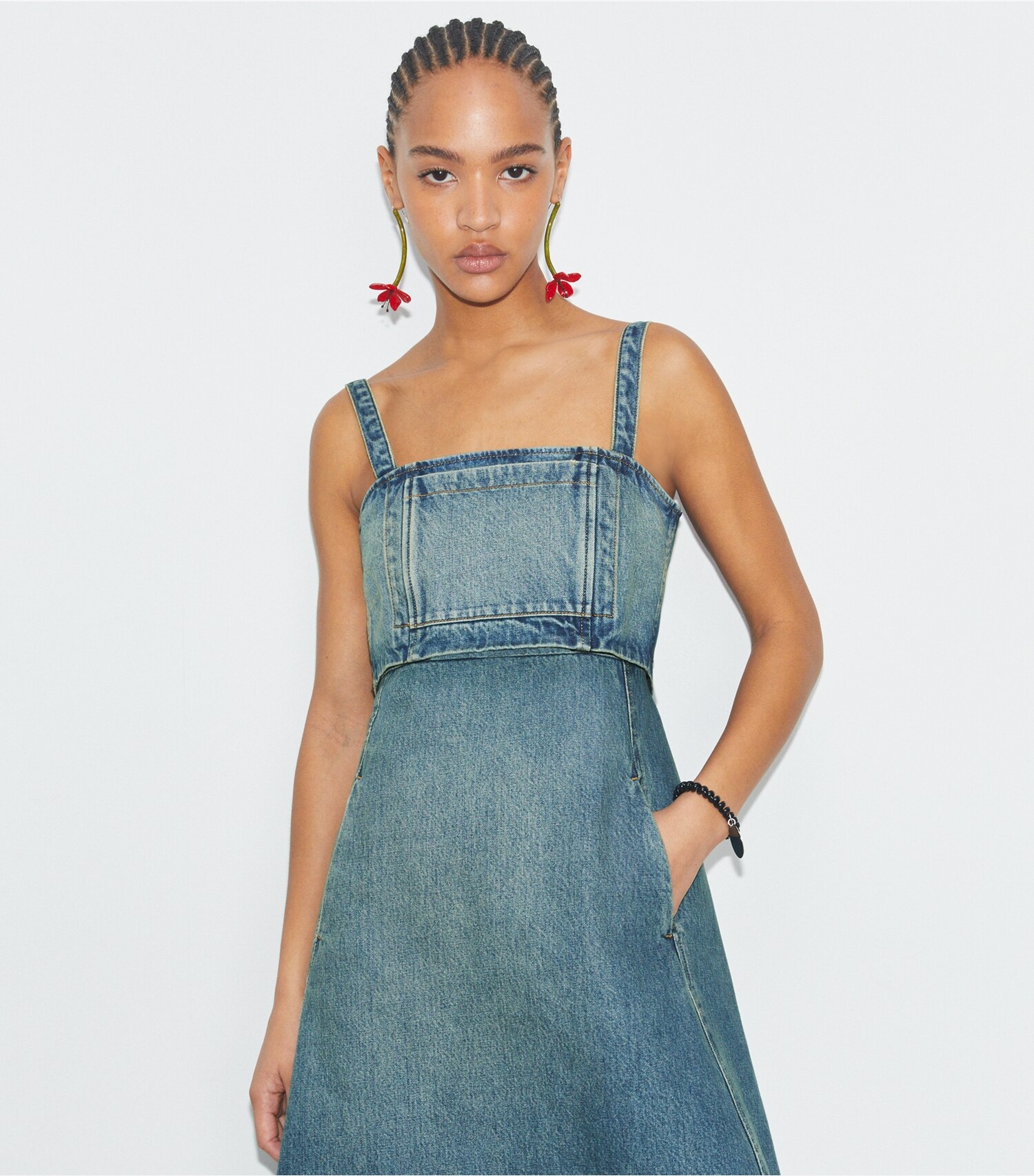Cotton Denim Dress