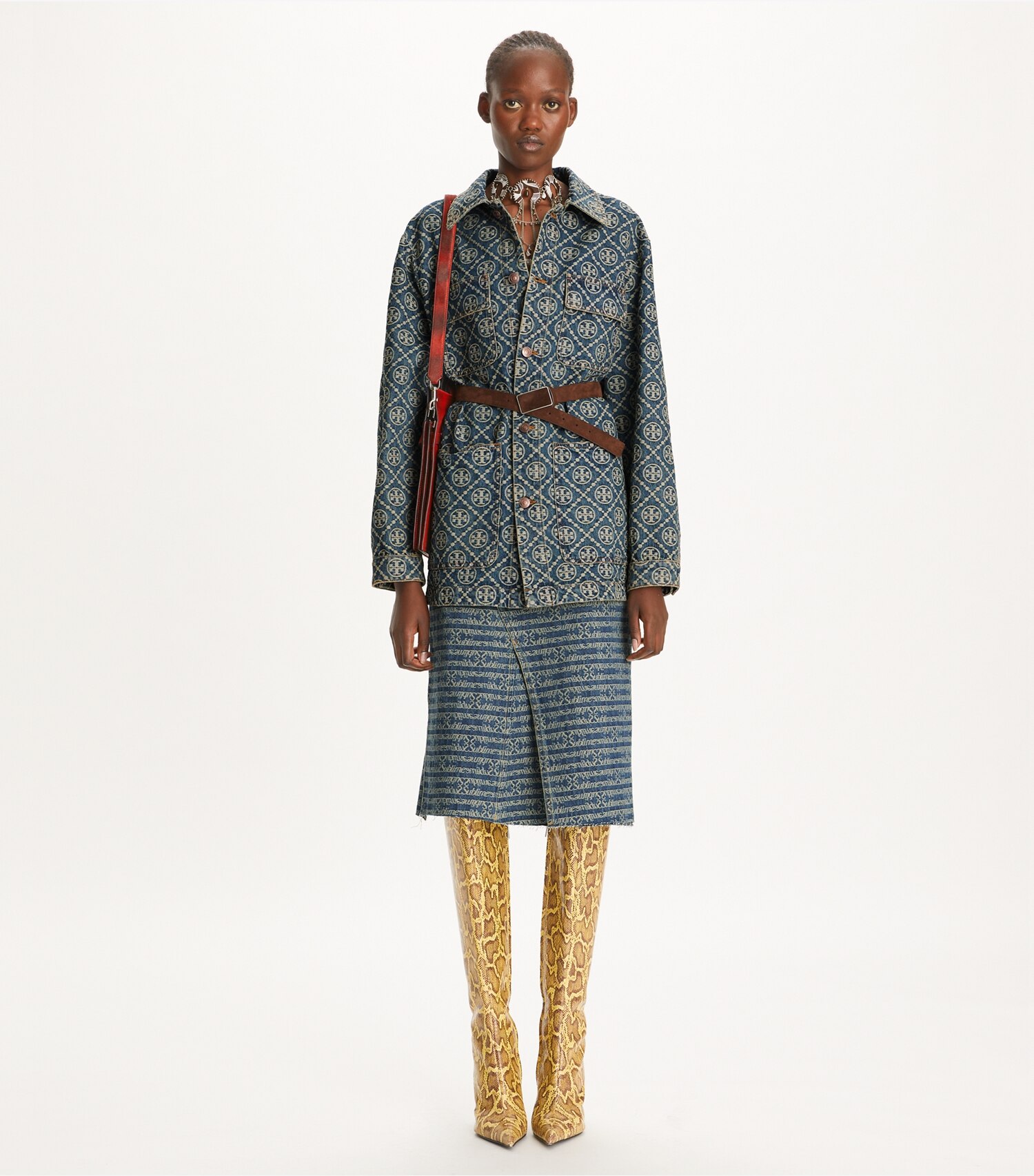 Deconstructed Denim Skirt