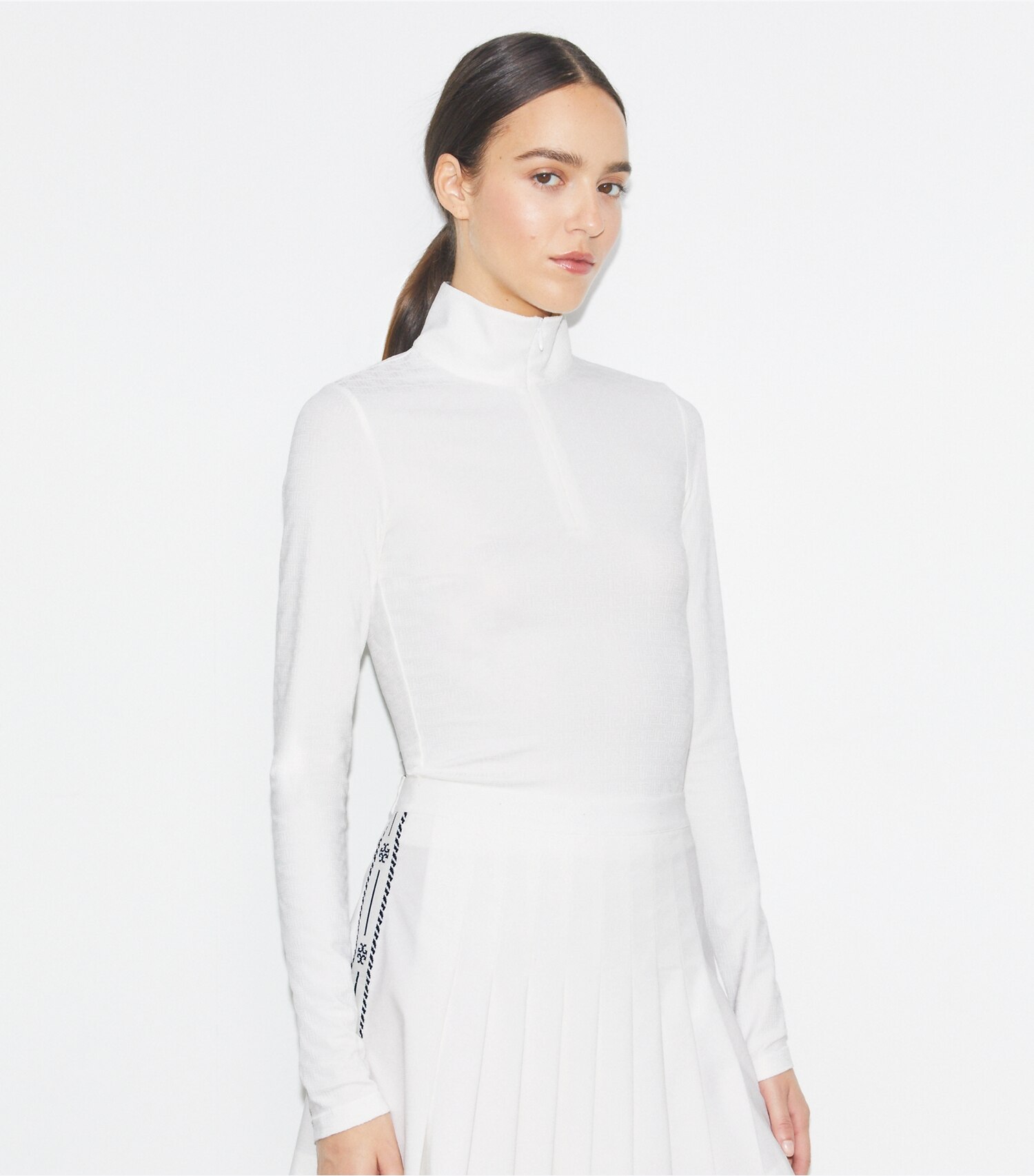 Cropped Jacquard Top