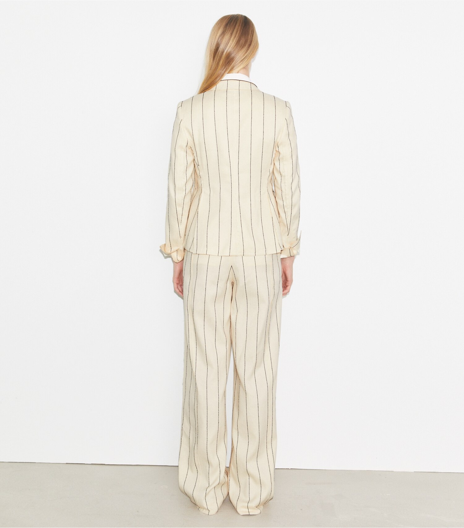 Striped Cotton Blazer