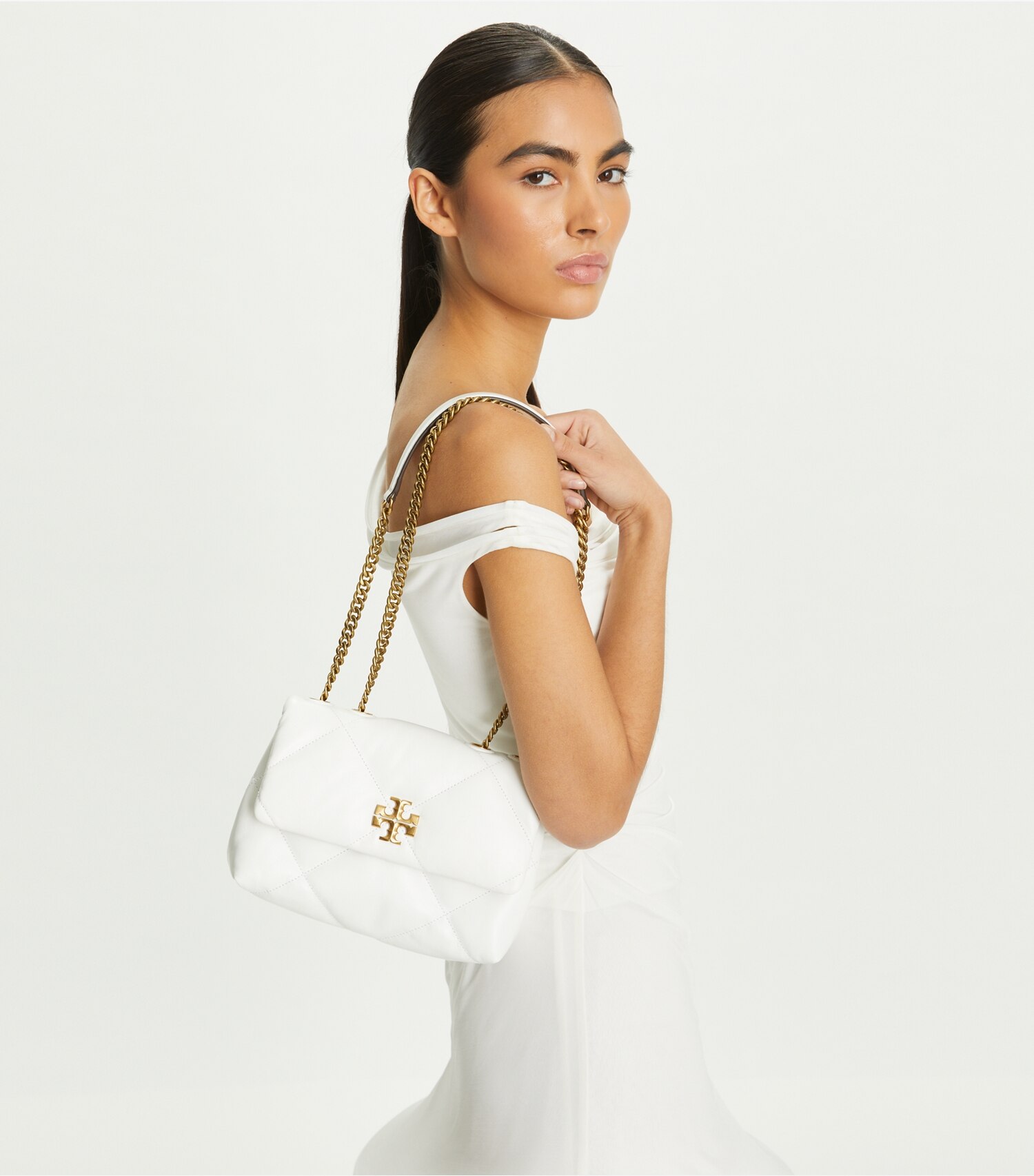 Small Kira Diamond Quilt Convertible Shoulder Bag