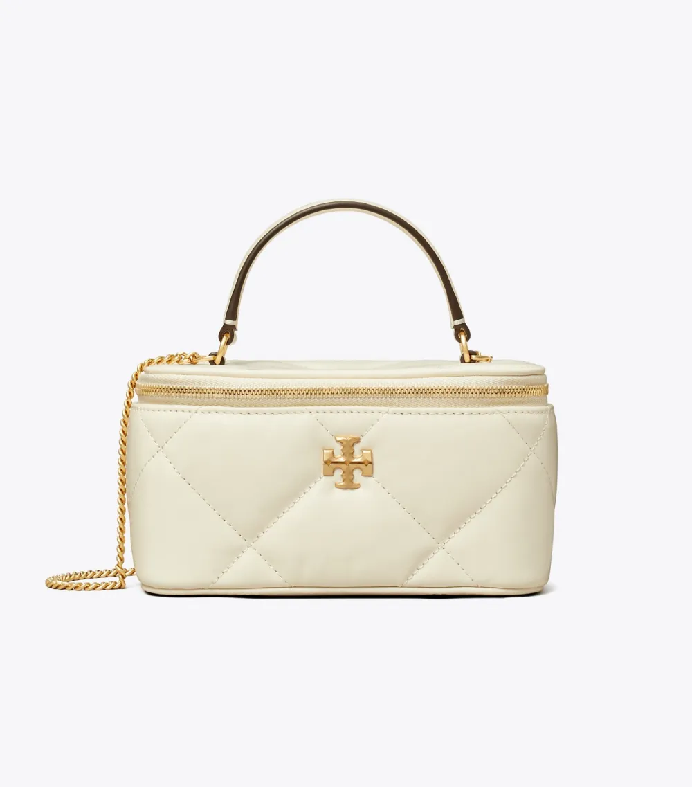 Kira Diamond Quilt Vanity Case