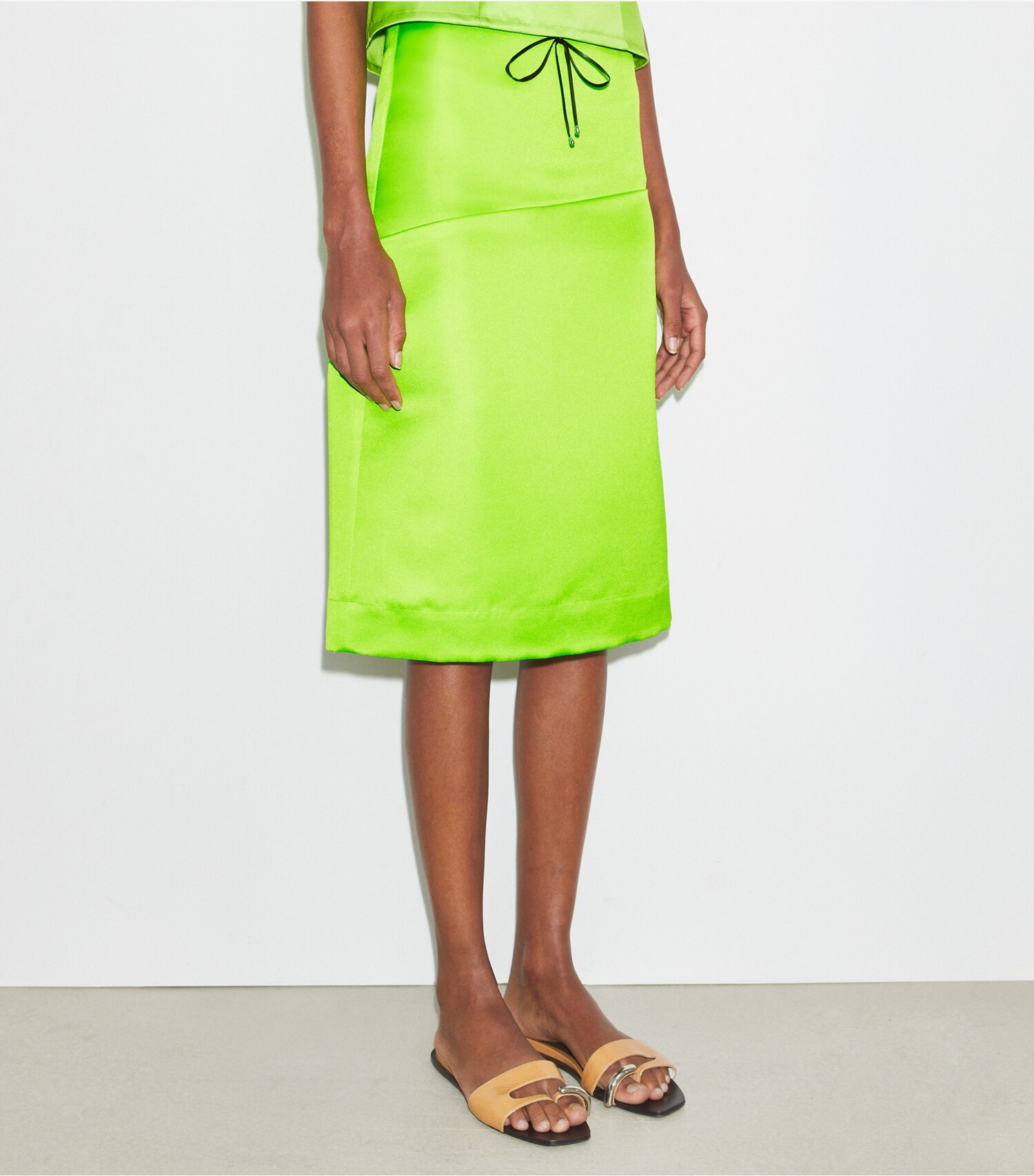 Deconstructed Satin Skirt