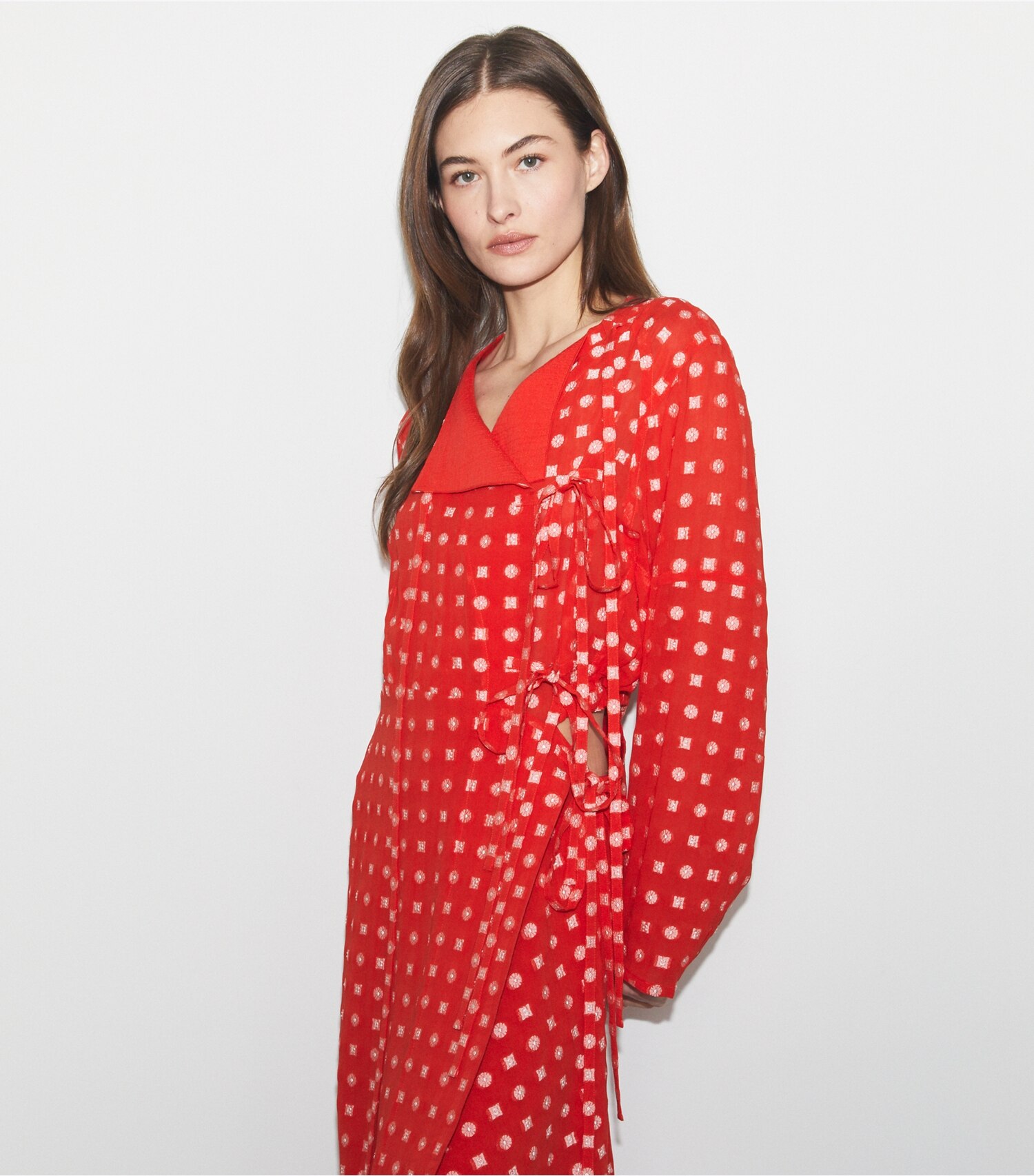 Jacquard Wrap Dress