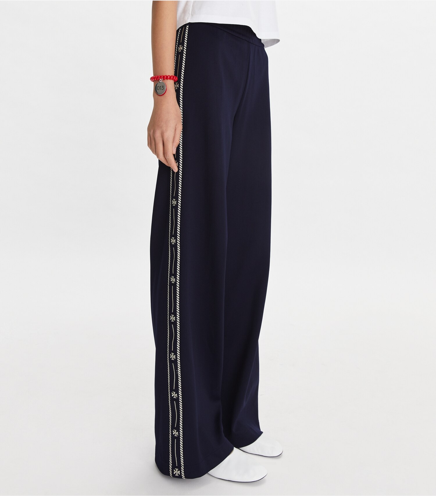 Embroidered Logo Nylon Track Pant