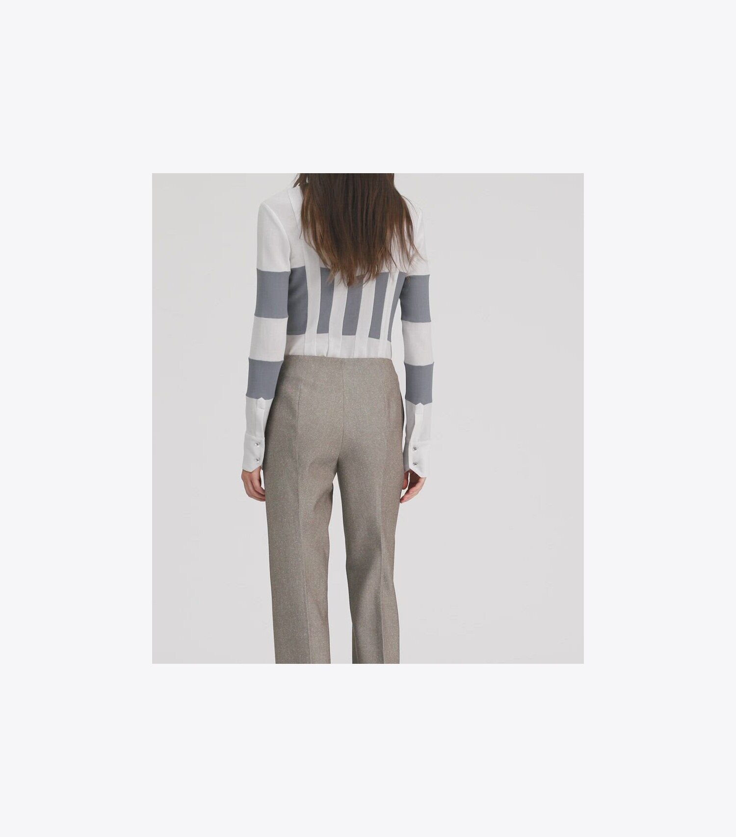 High-Waisted Wool Pants