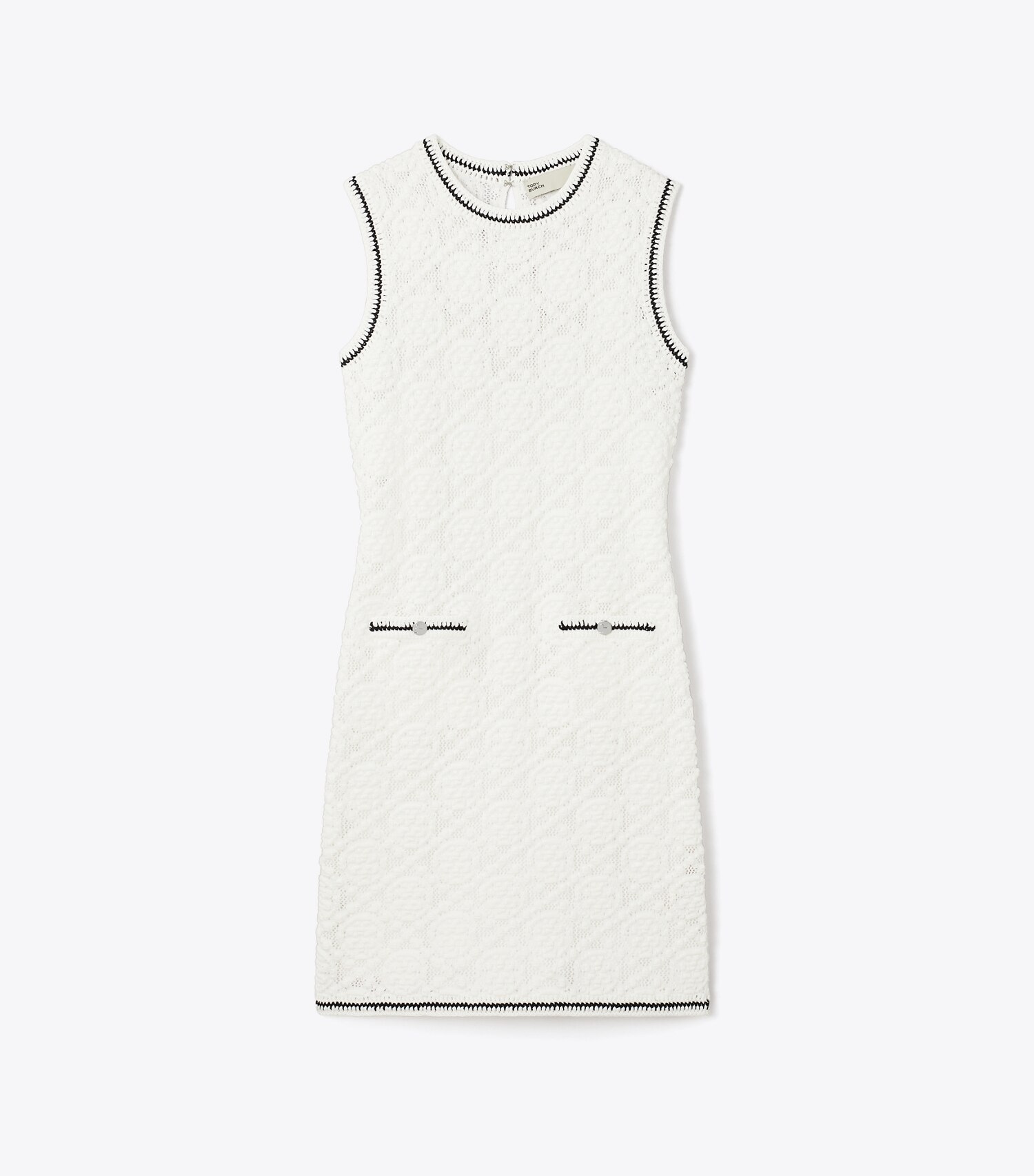 Cotton Pointelle Knitted Tank Dress