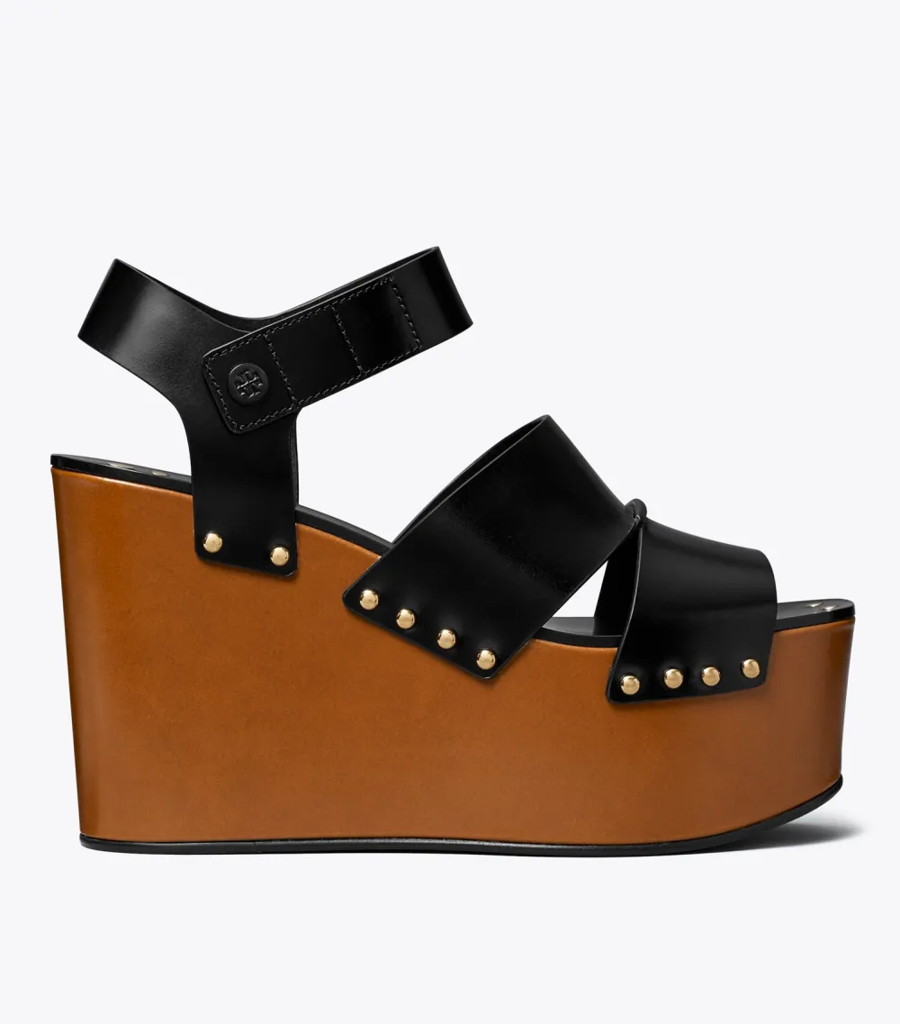 Studded Platform Wedge