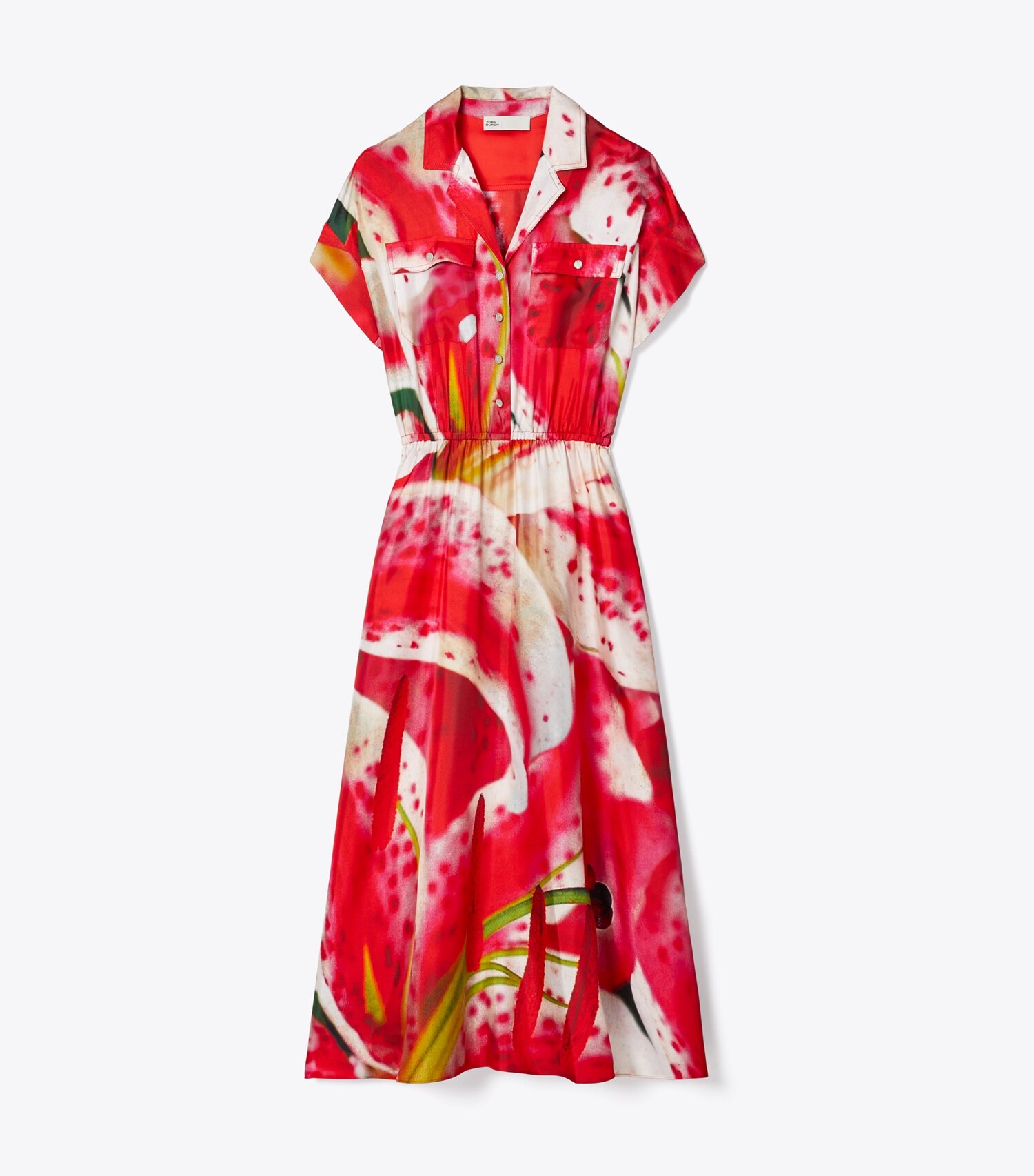 Printed Silk Twill Shirtdress