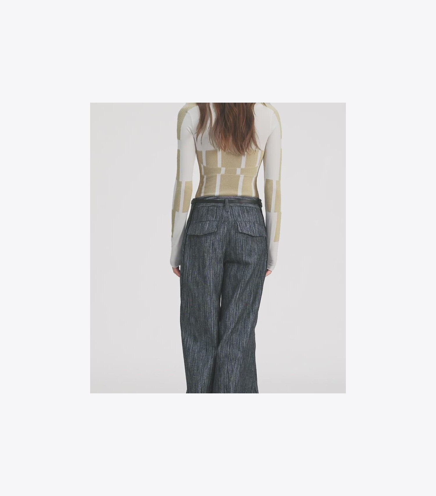 Cotton and Silk Wide-Leg Pants