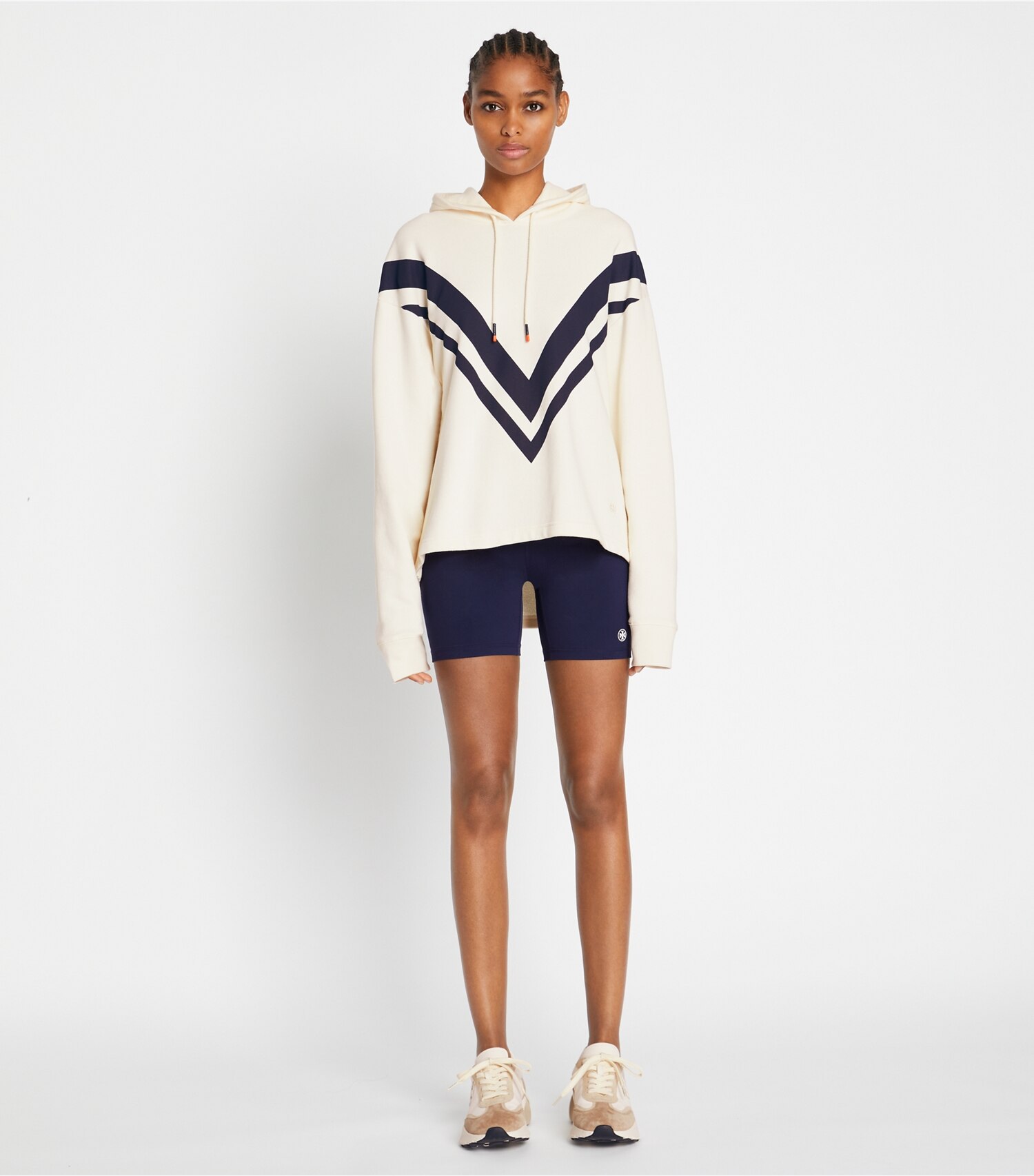French Terry Chevron Hoodie